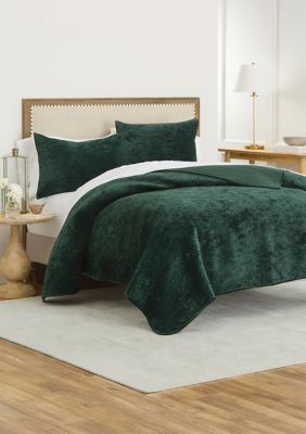 Biltmore Velvet Quilt Set - Brand newest New