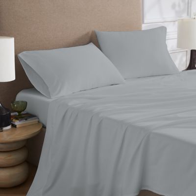 Color Sense Brushed Percale Cotton Blend 4-Piece Sheet Set, King