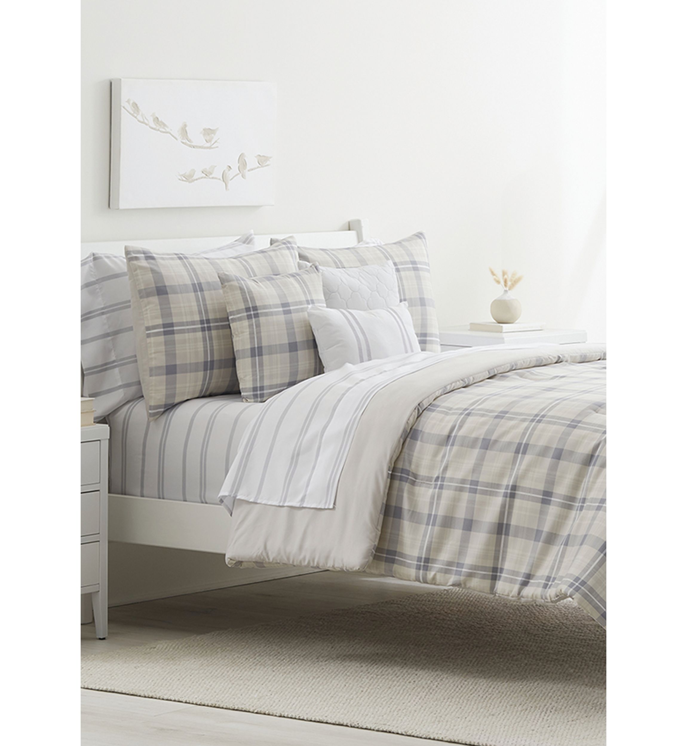 Plaid 10 Piece Comforter Set