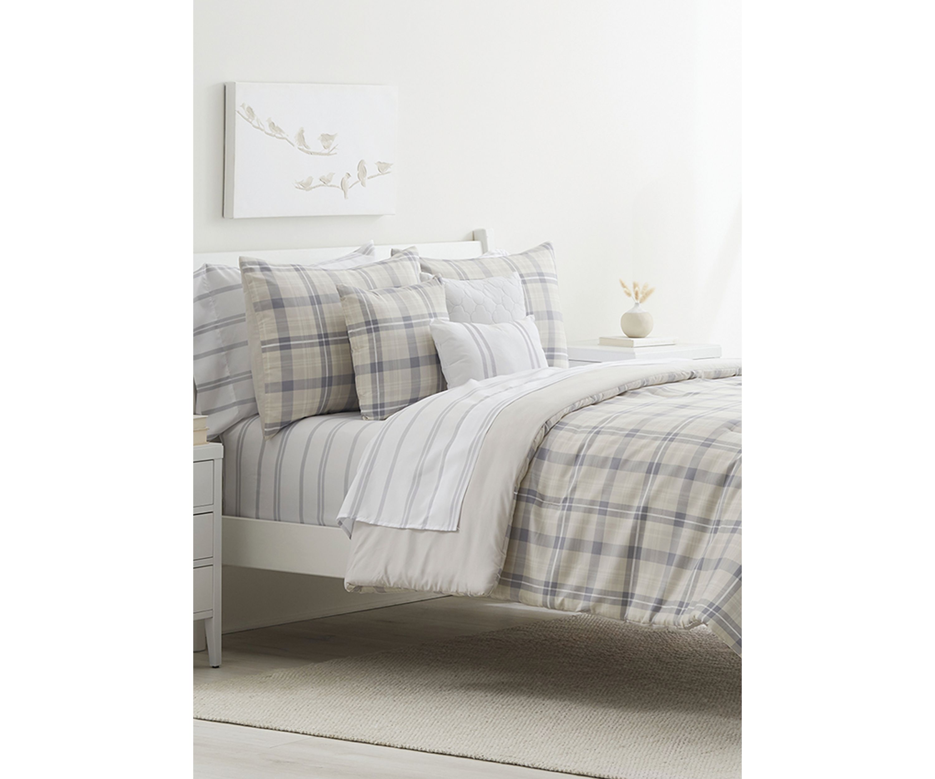 Plaid 10 Piece Comforter Set