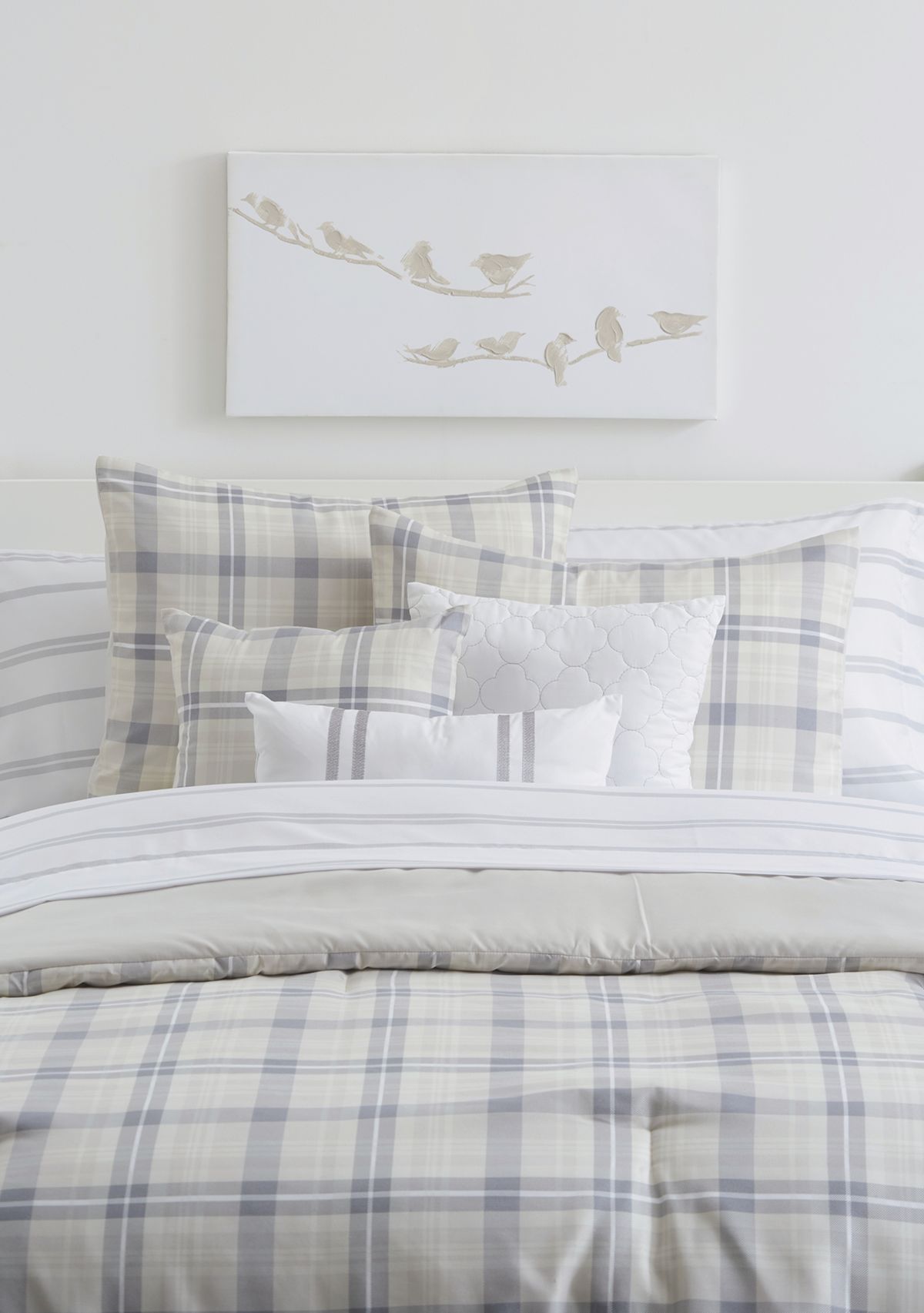 Plaid 10 Piece Comforter Set