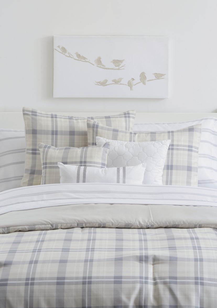 Plaid 10 Piece Comforter Set