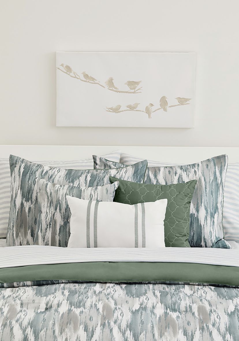 Abstract Ikat Comforter Set