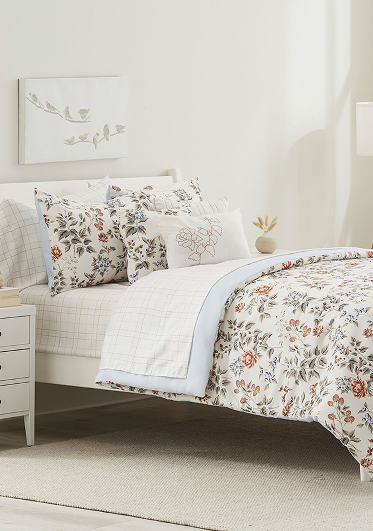 Floral Roadmap 10 Piece Comforter Set