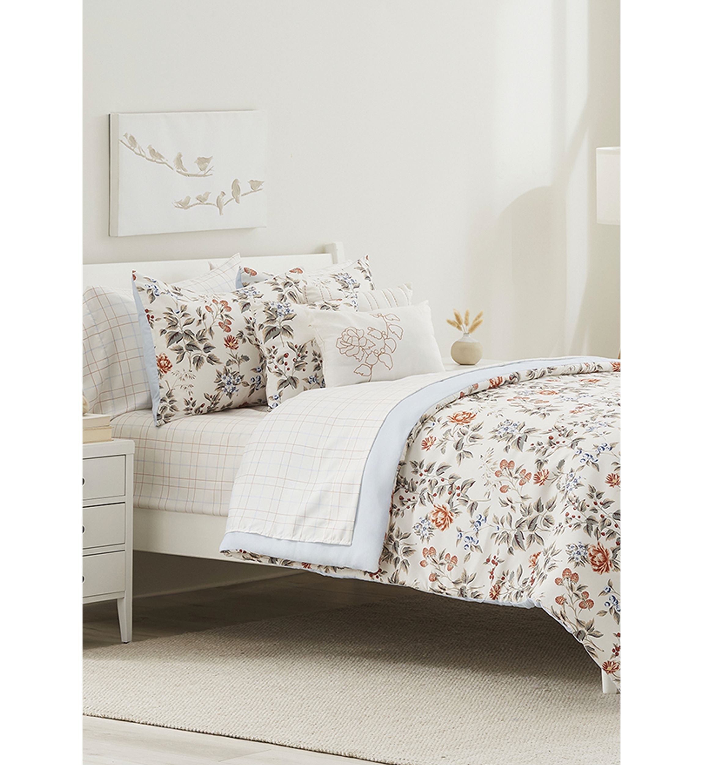 Floral Roadmap 10 Piece Comforter Set