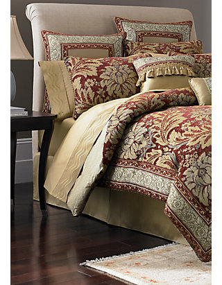 Fresco Red King Comforter Set 110 In X, King Size Bedding Collections
