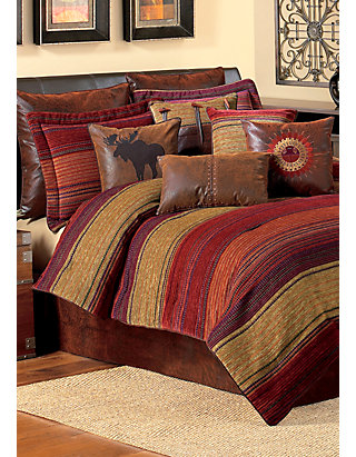 Croscill Plateau Multicolored King Comforter Set 110 In X 96 In