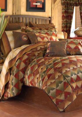 Santa Fe Multicolored Queen Comforter Set 92 In X 96 In Belk