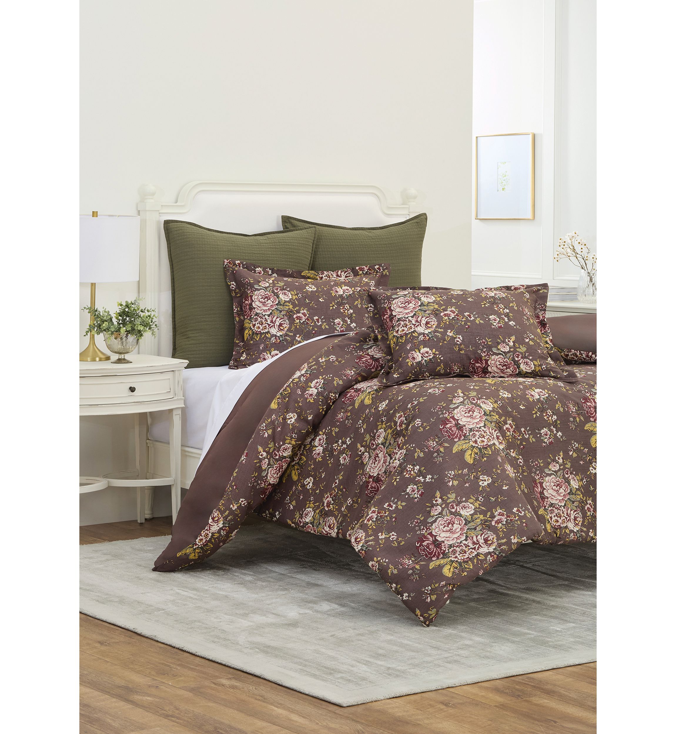 Vintage Floral Comforter Set