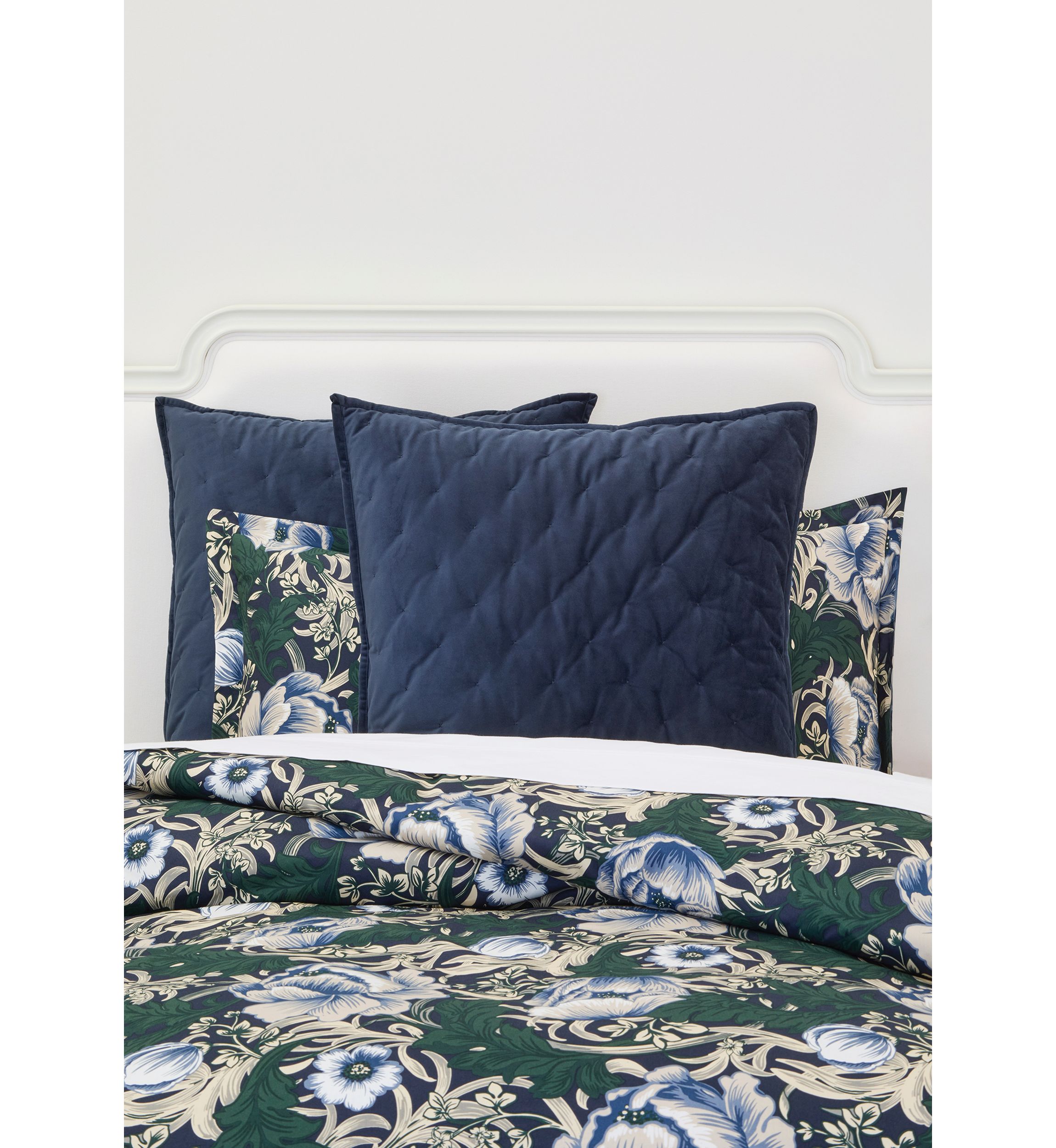 Navy Floral Comforter Set