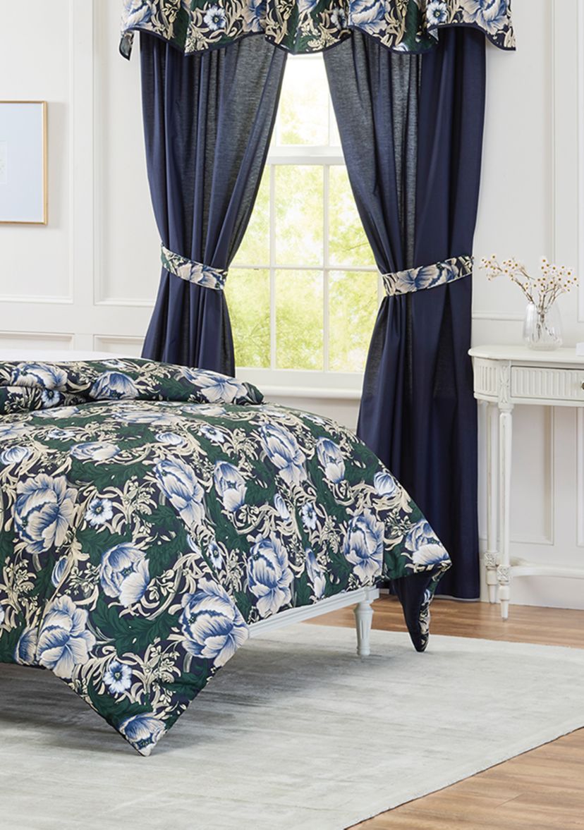 Navy Drapes
