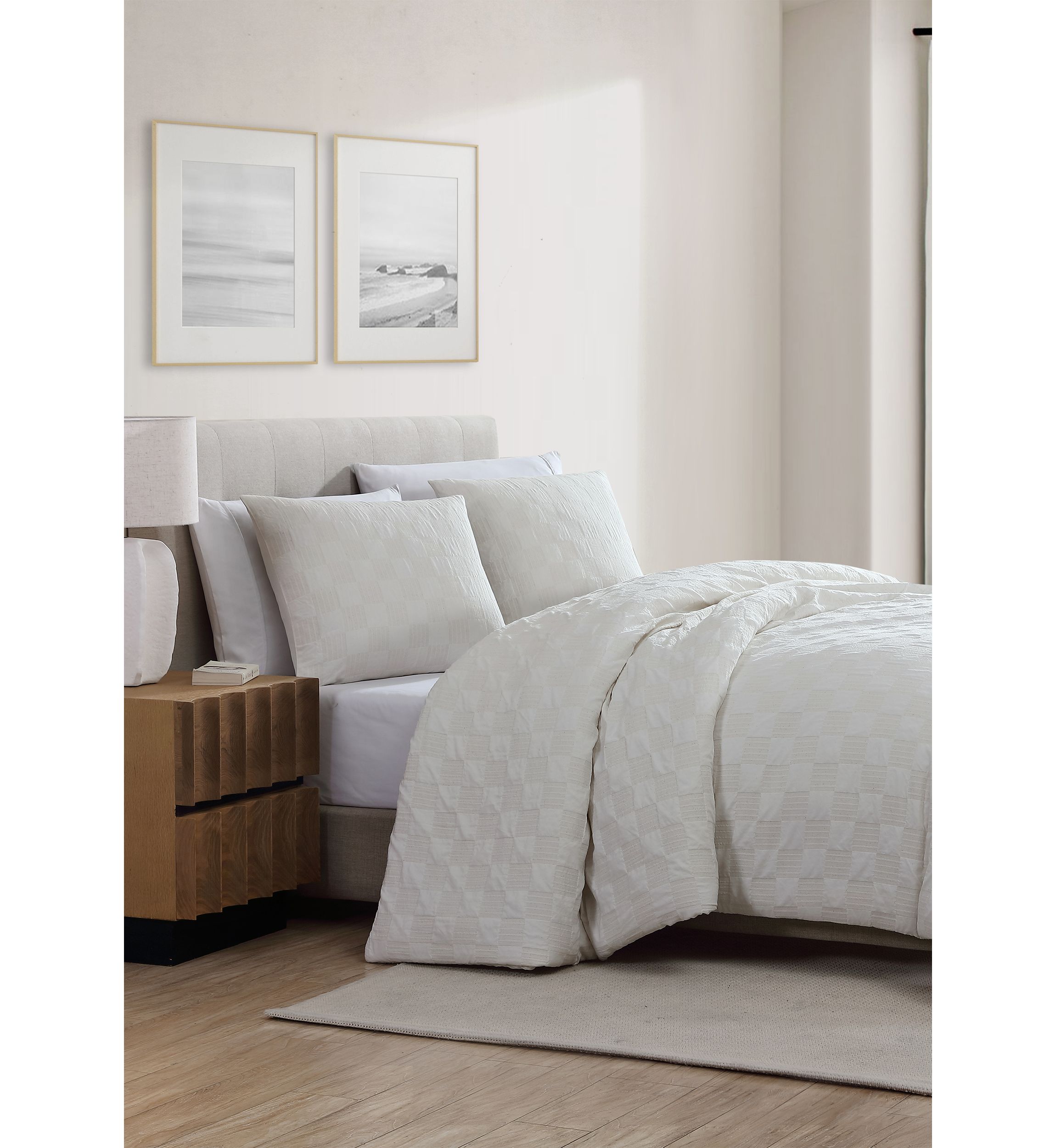 Jacquard Grid Comforter Set