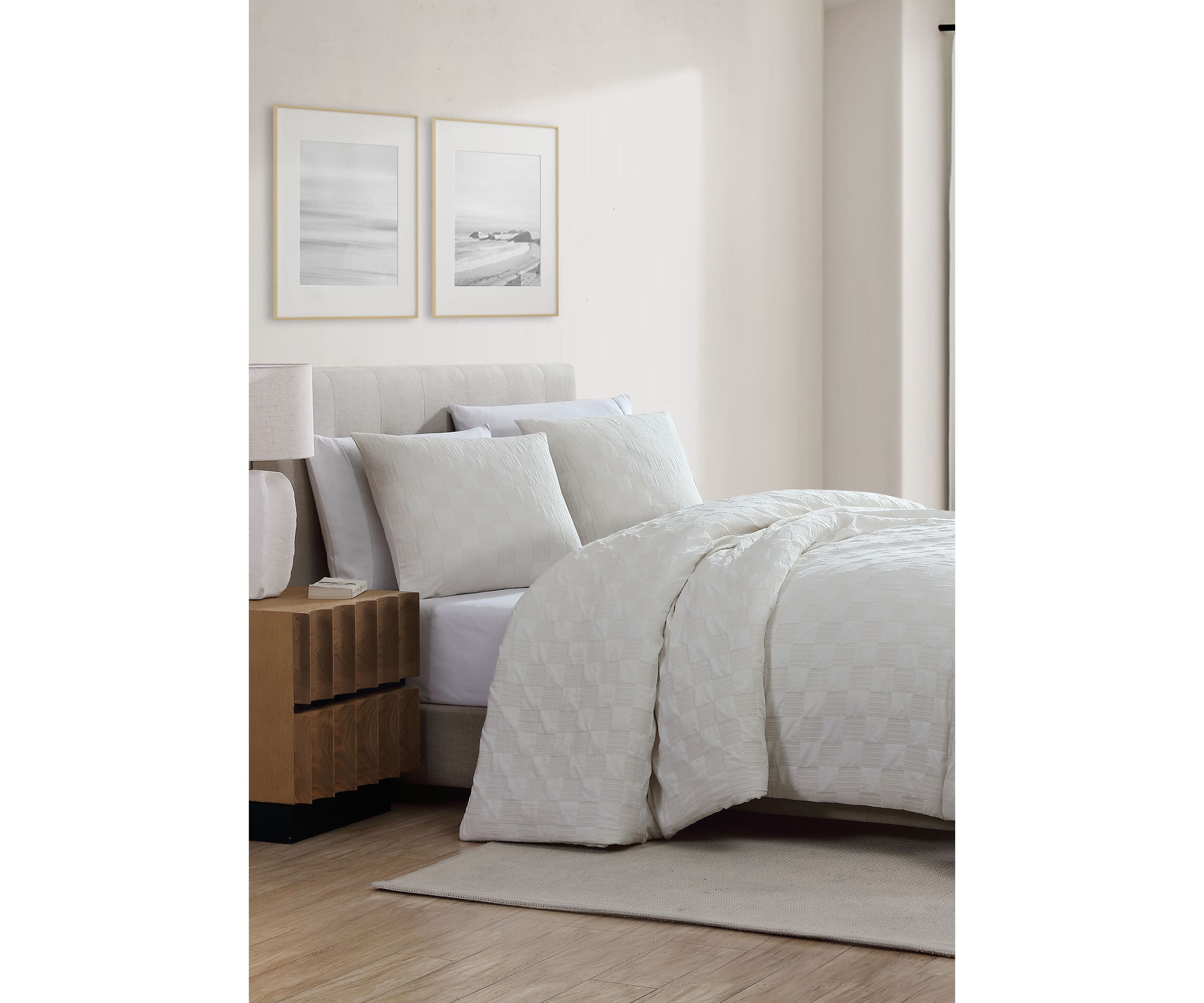 Jacquard Grid Comforter Set