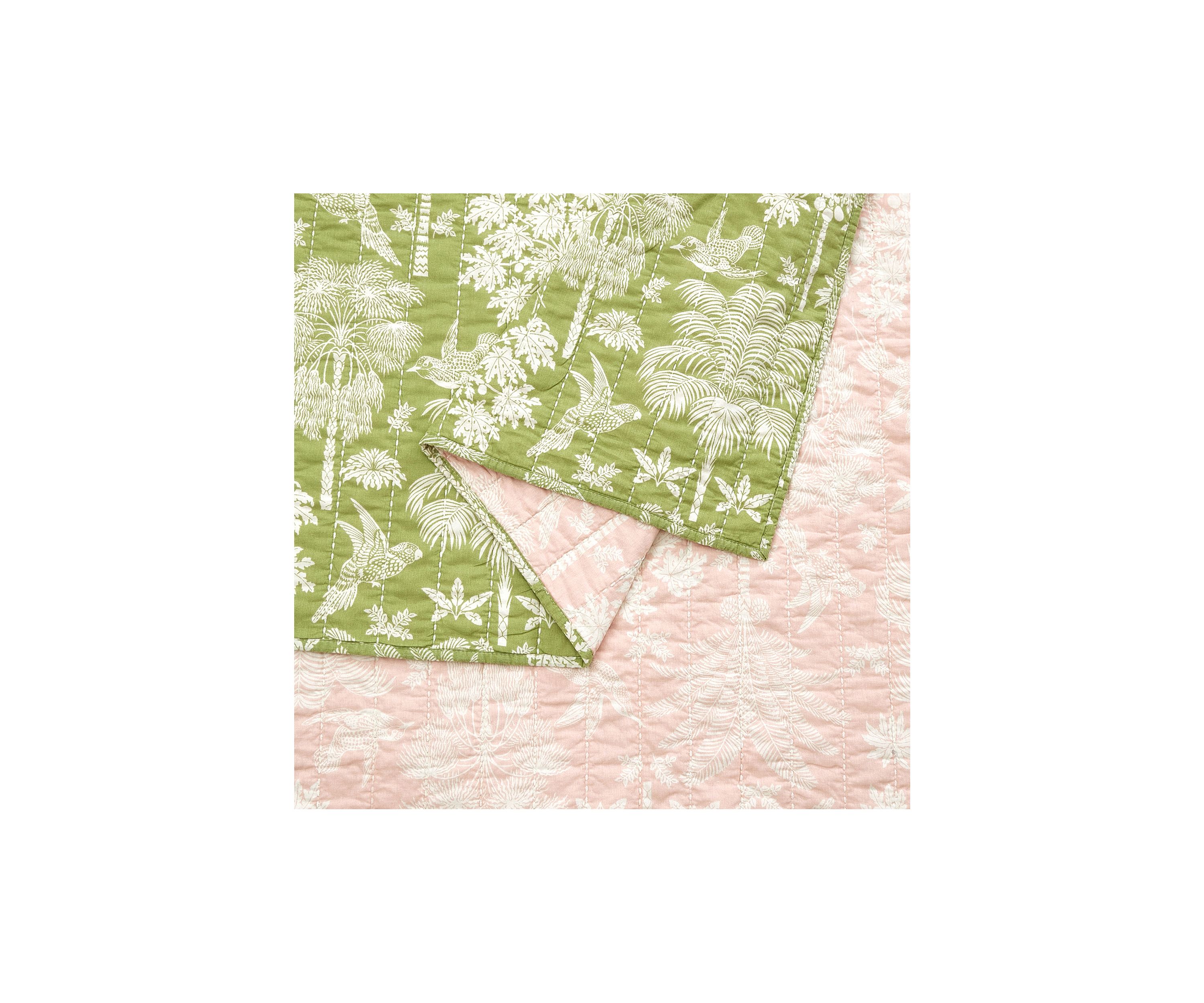 Queenie Palm Royale Quilt Set