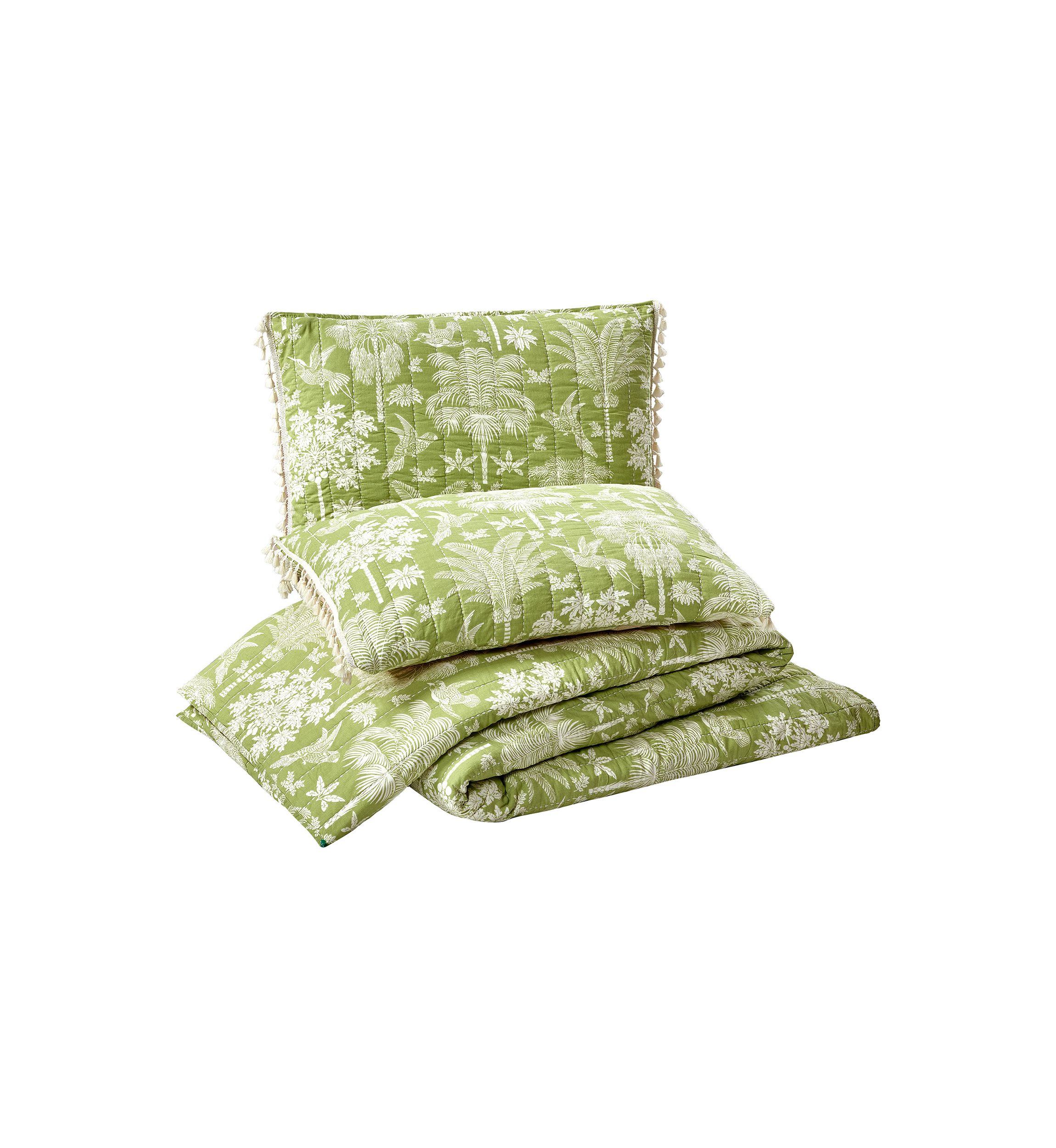 Queenie Palm Royale Quilt Set