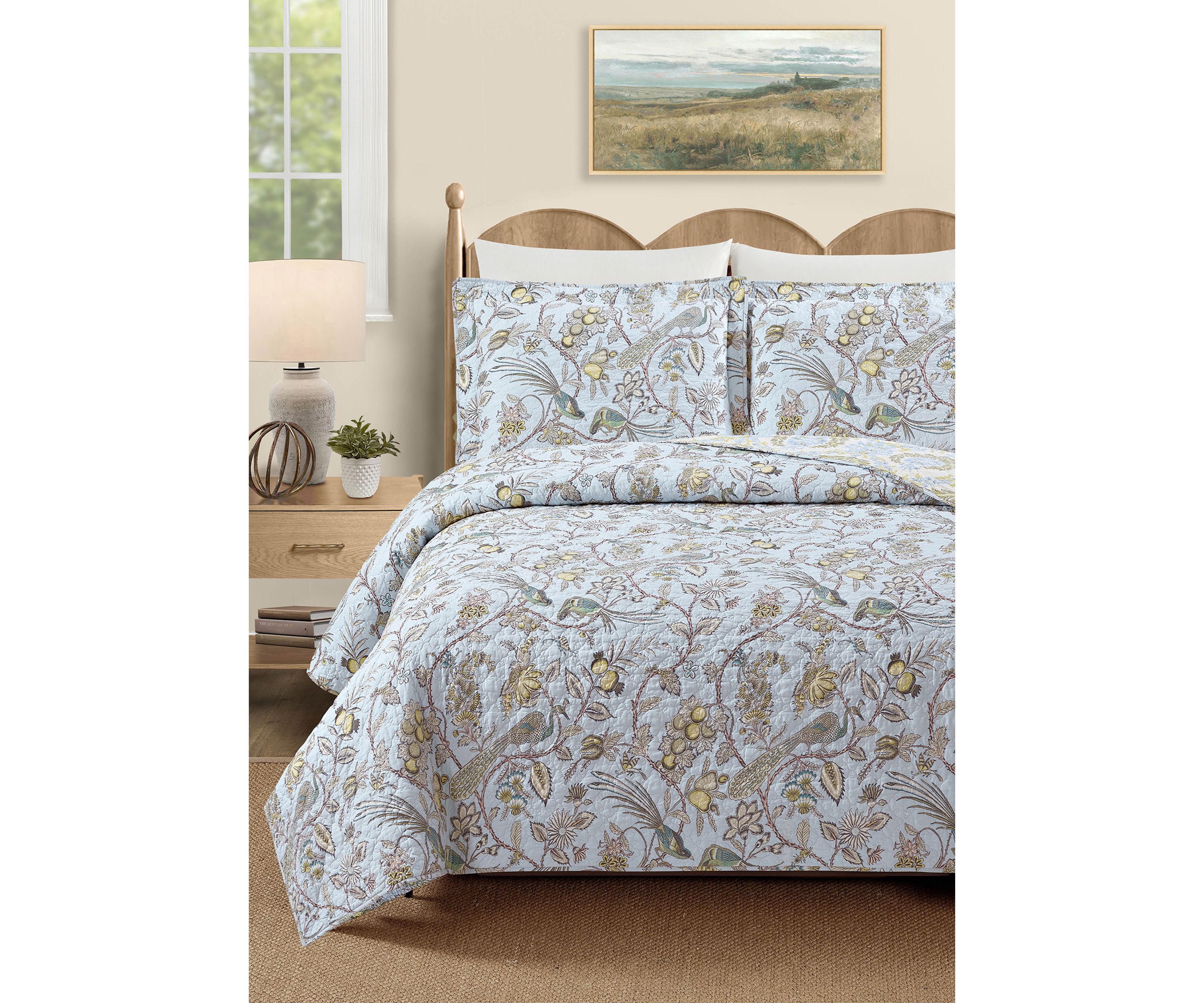 Sugar Mill Peacock Quilt Set