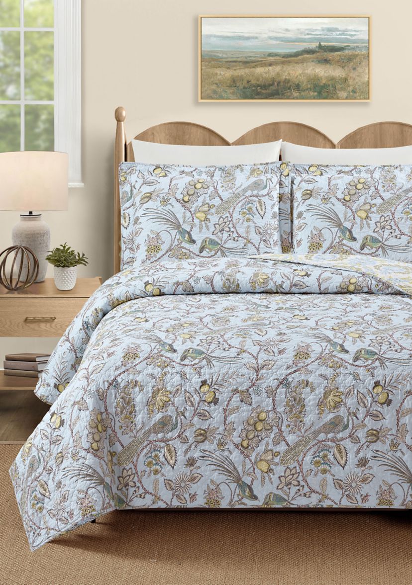 Sugar Mill Peacock Quilt Set