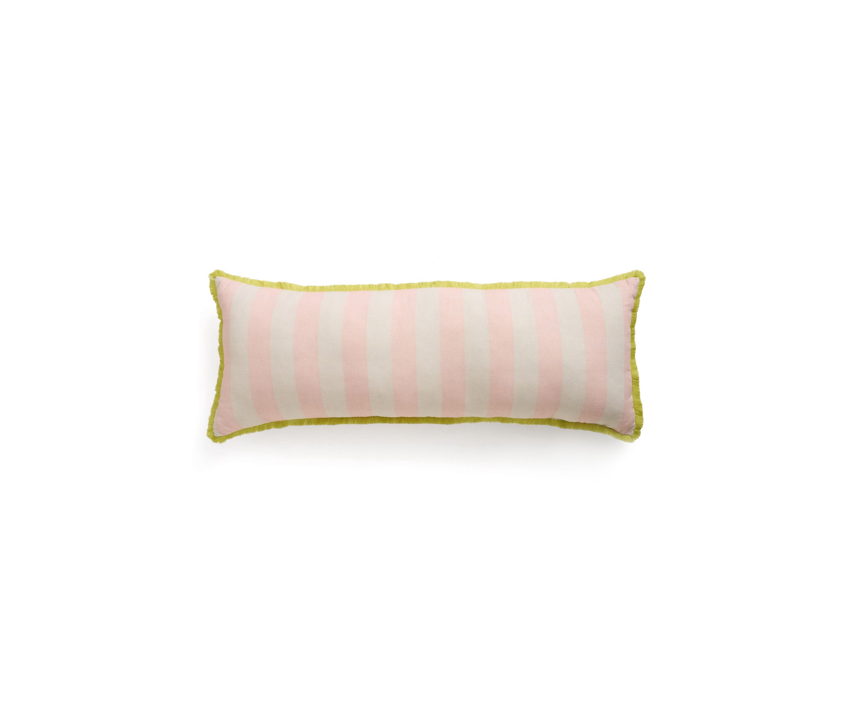Queenie Cabana Stripe Fringe Decorative Pillow