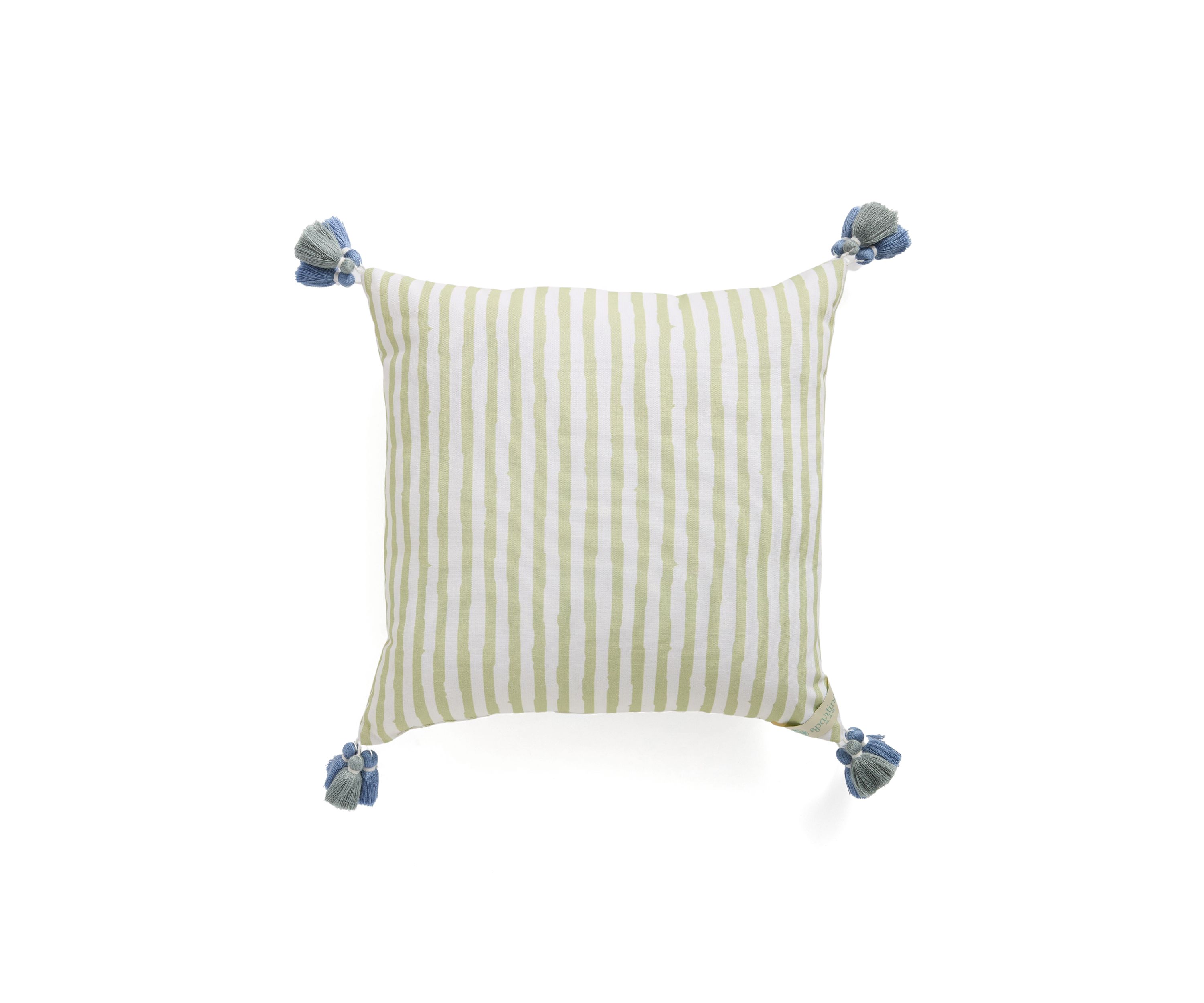 Hamilton Crewel Embroidered Square Decorative Pillow