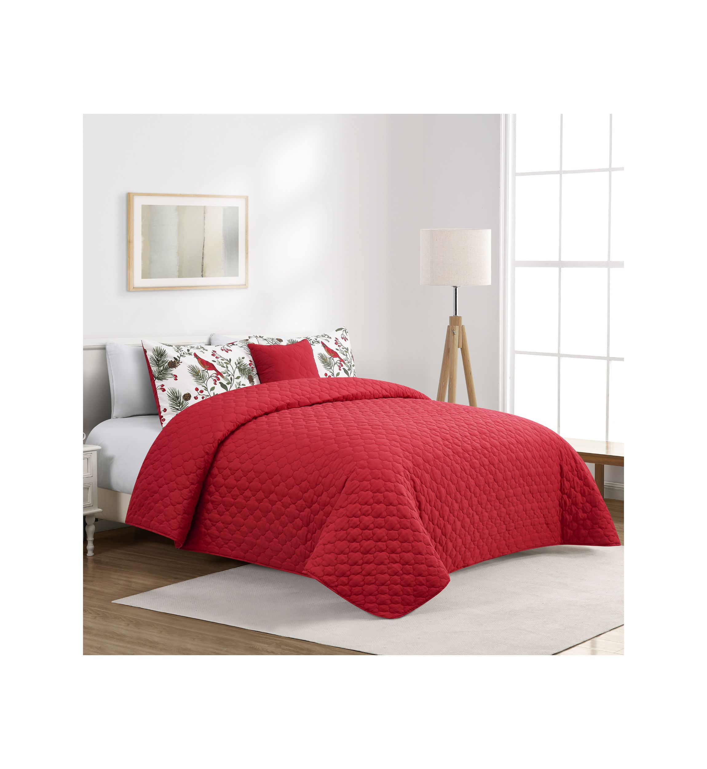 Holiday Cardinal 5-Piece Comforter Set