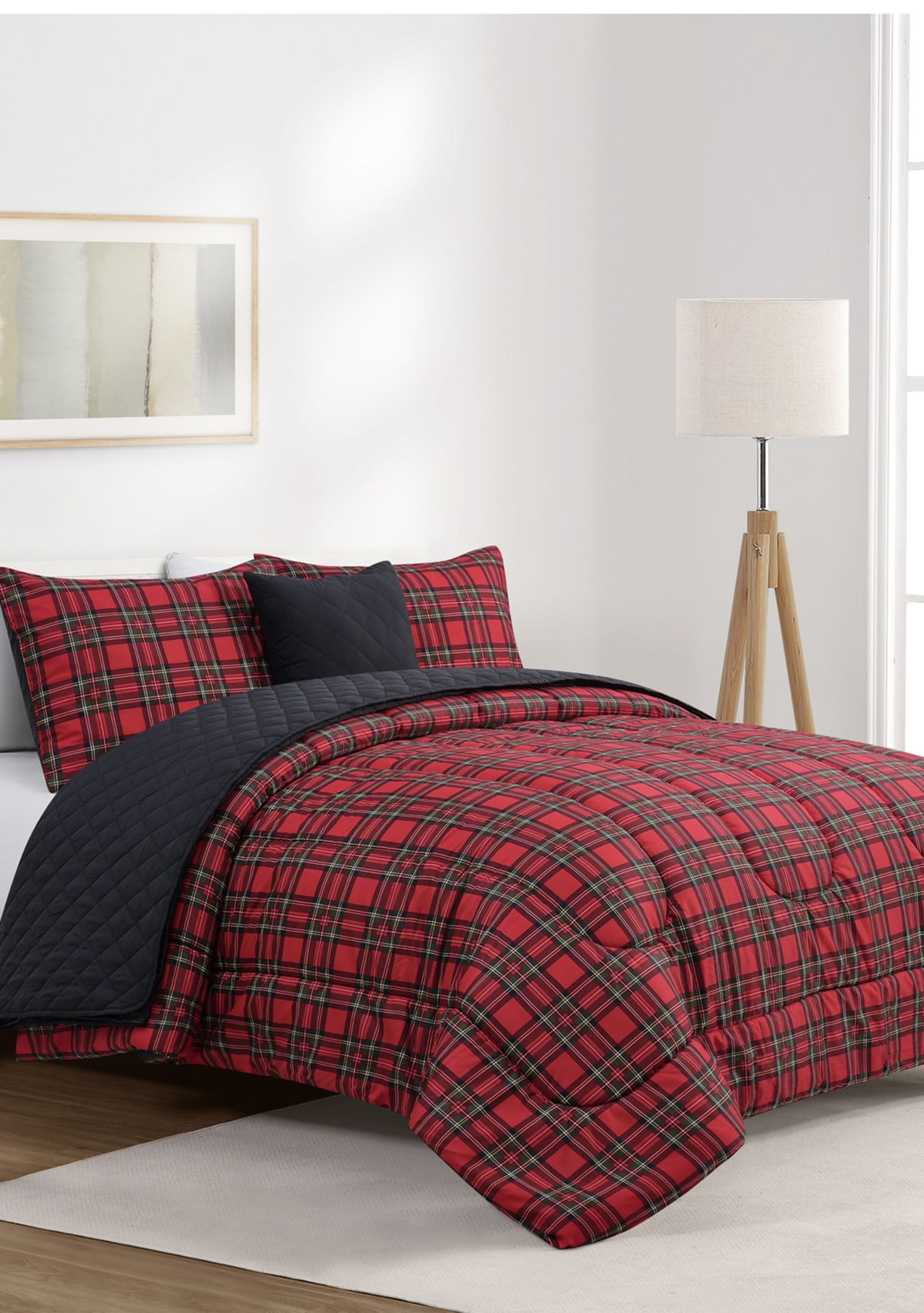 Holiday Plaid 5-Piece Comforter  Set