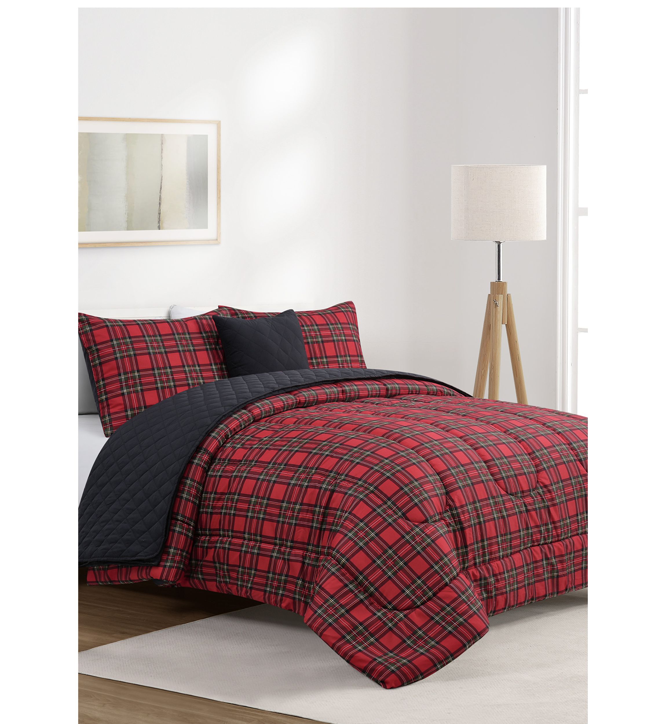 Holiday Plaid 5-Piece Comforter  Set