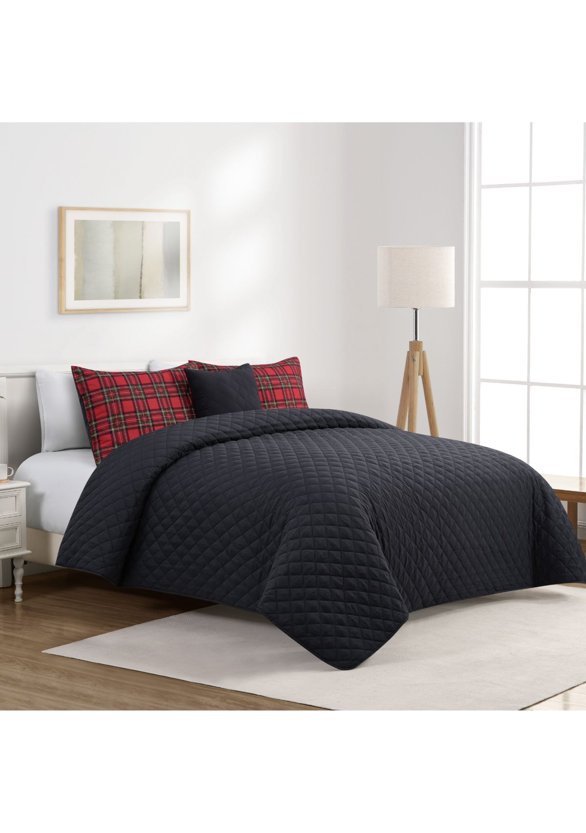 Holiday Plaid 5-Piece Comforter  Set