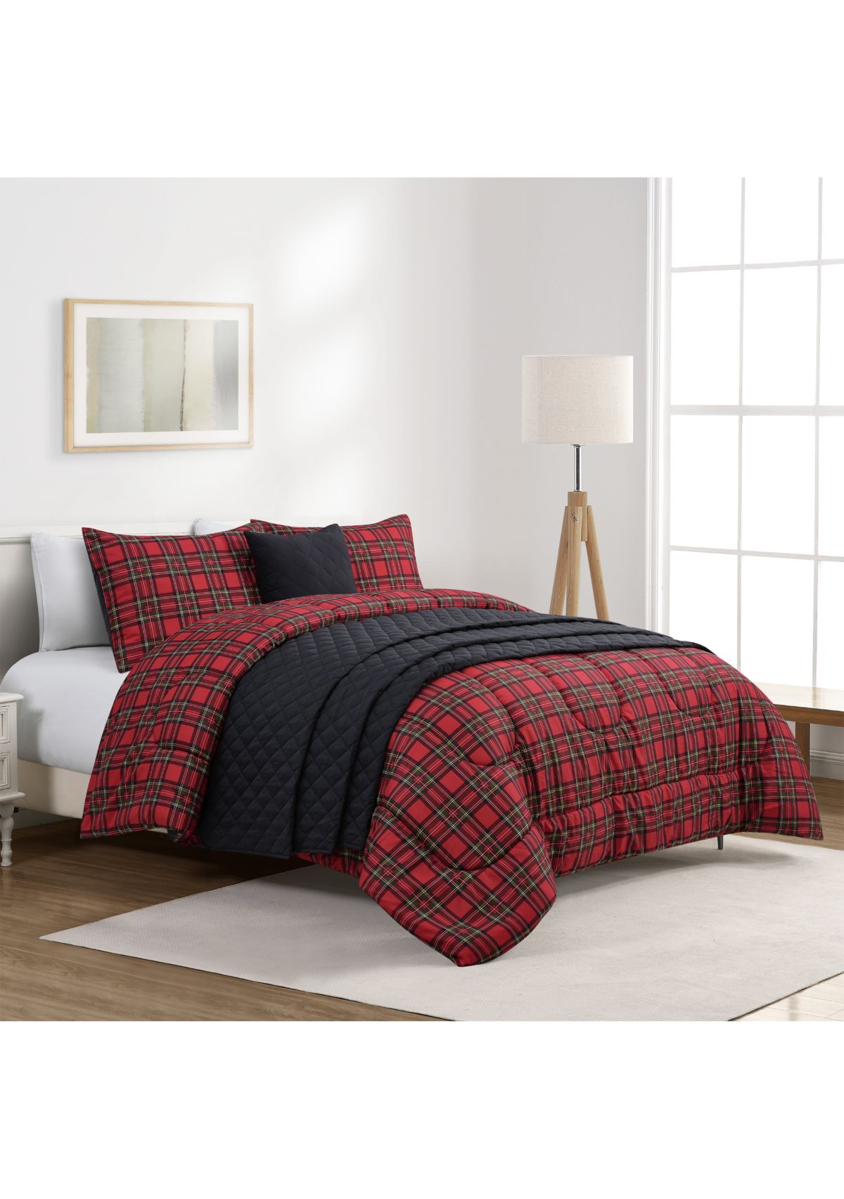 Holiday Plaid 5-Piece Comforter  Set