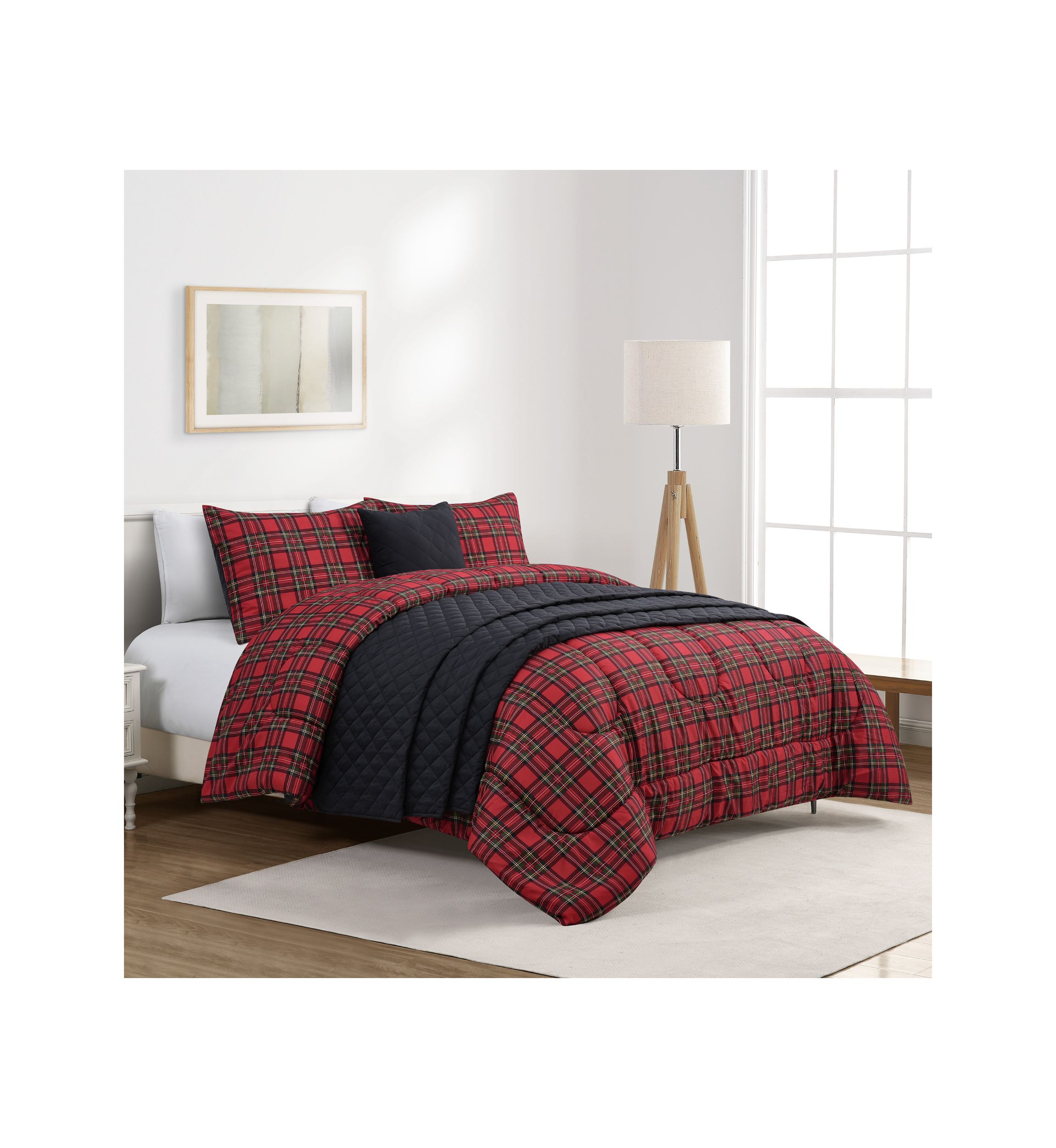 Holiday Plaid 5-Piece Comforter  Set