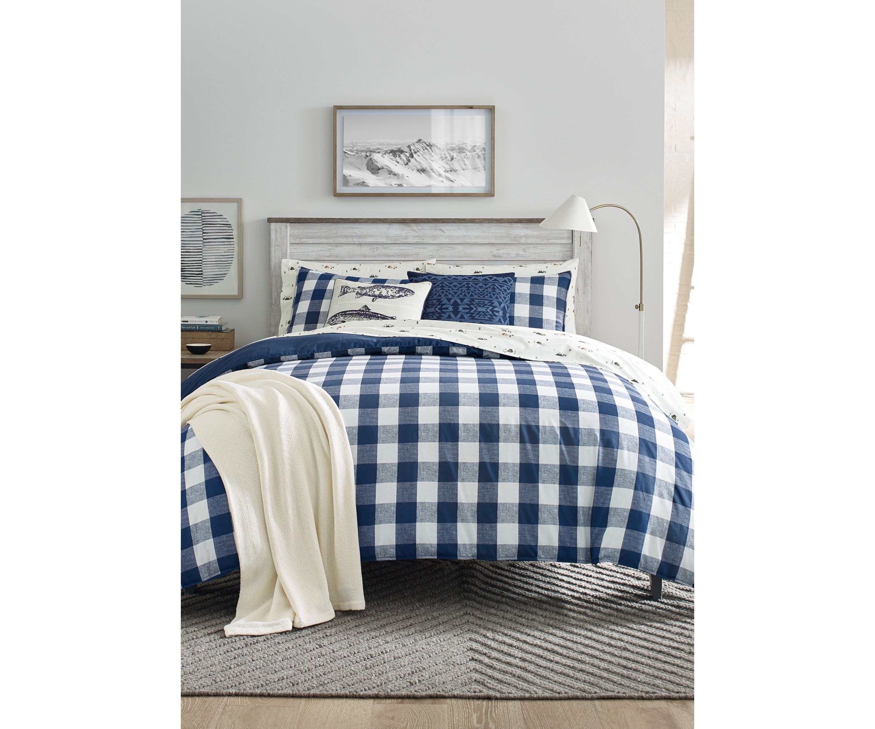 Lakehouse Plaid Cotton Comforter Sham Set