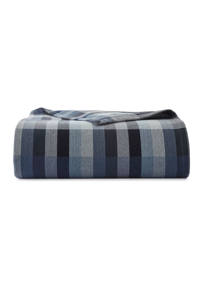 Windsor Stripe Cotton Blanket
