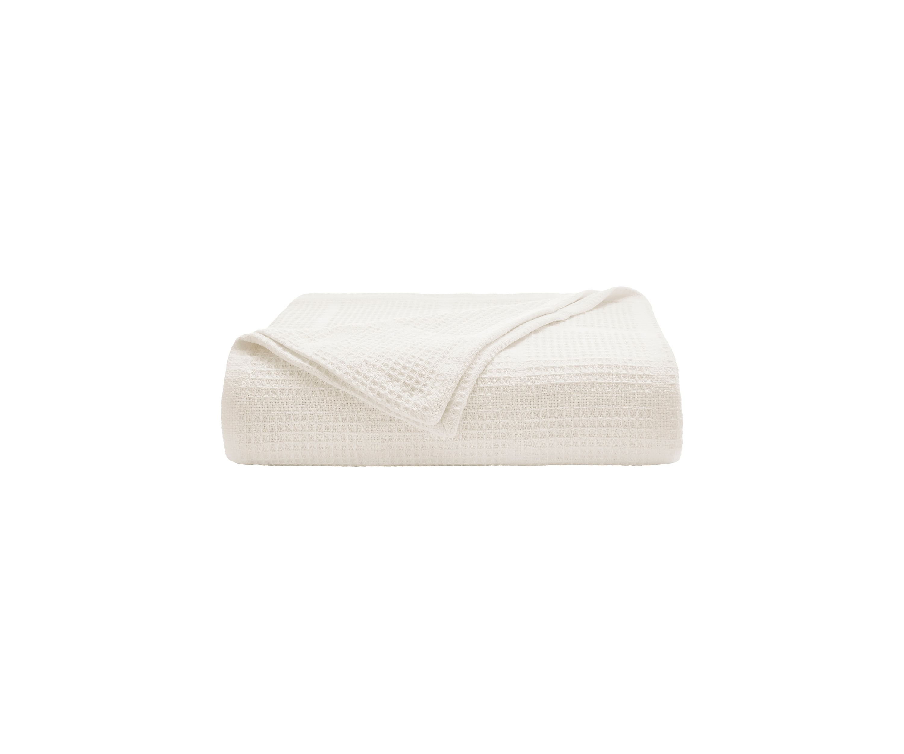 Essentials Waffle Grid Cotton Blanket