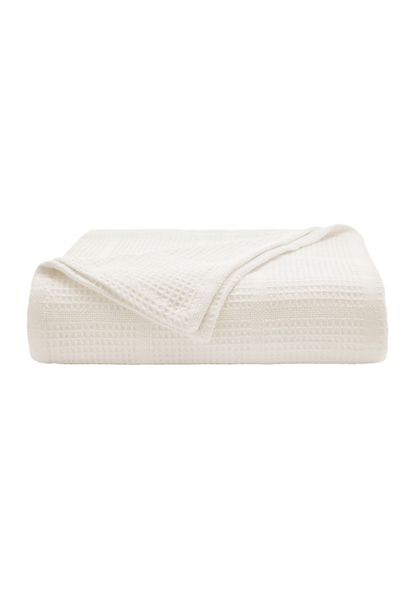 Essentials Waffle Grid Cotton Blanket