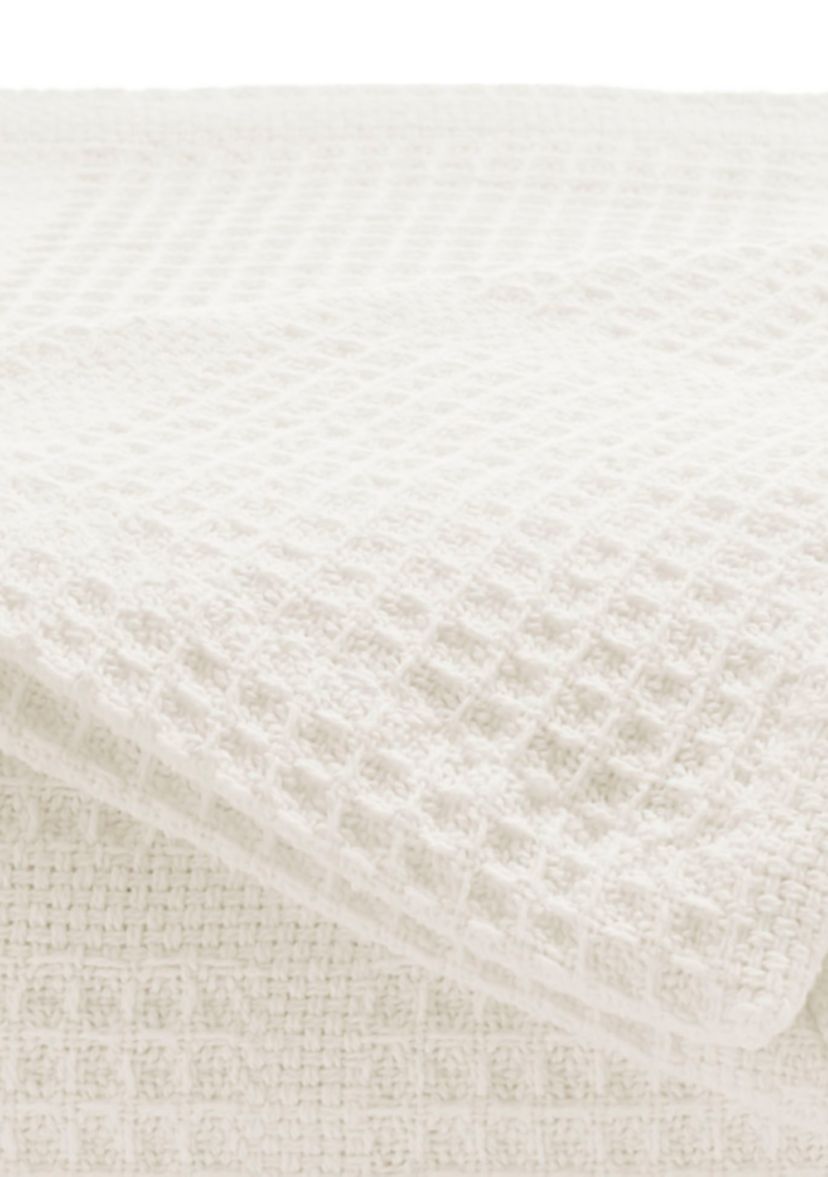 Essentials Waffle Grid Cotton Blanket