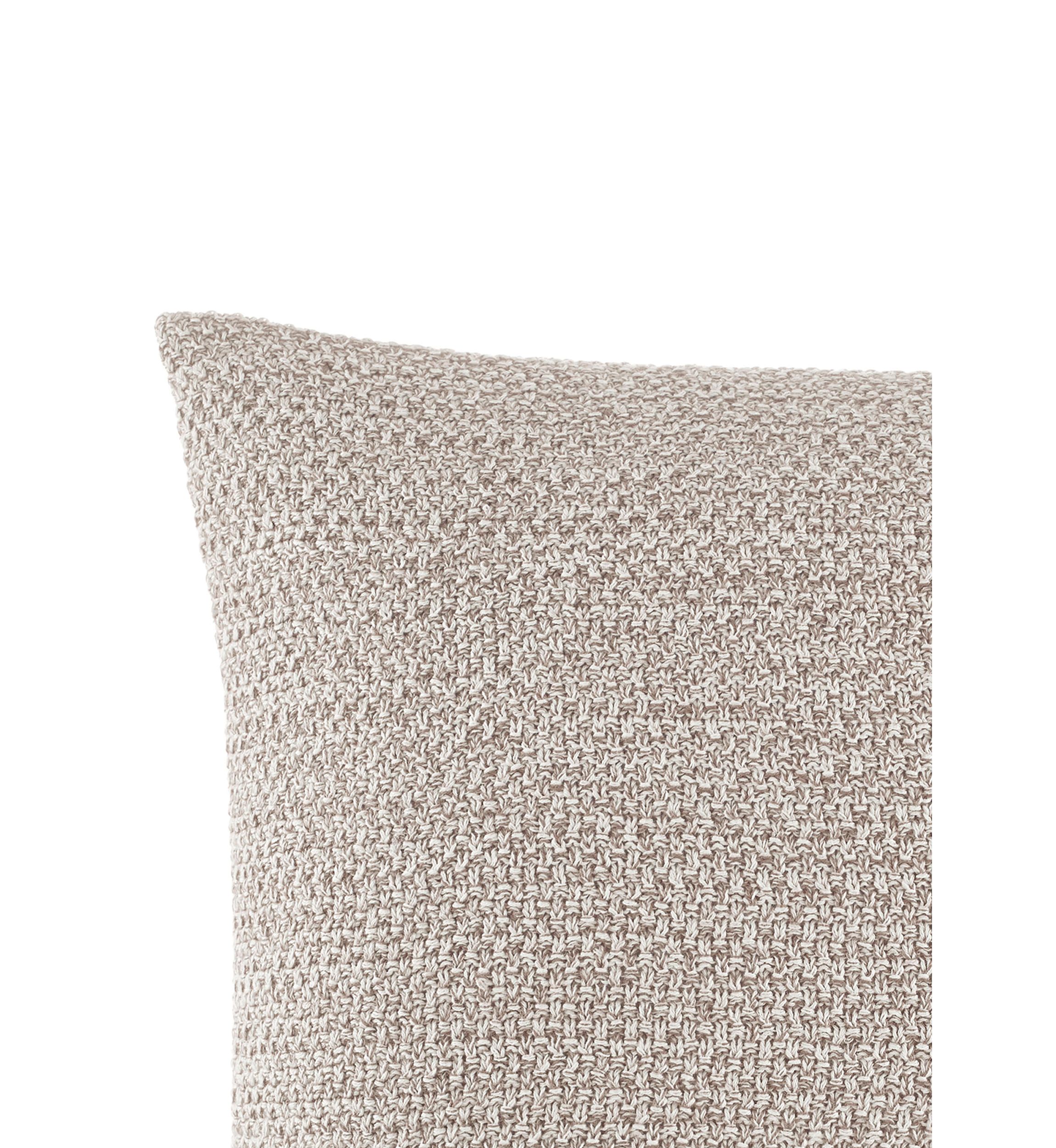 Essentials Marled Knit Cotton Throw Pillow