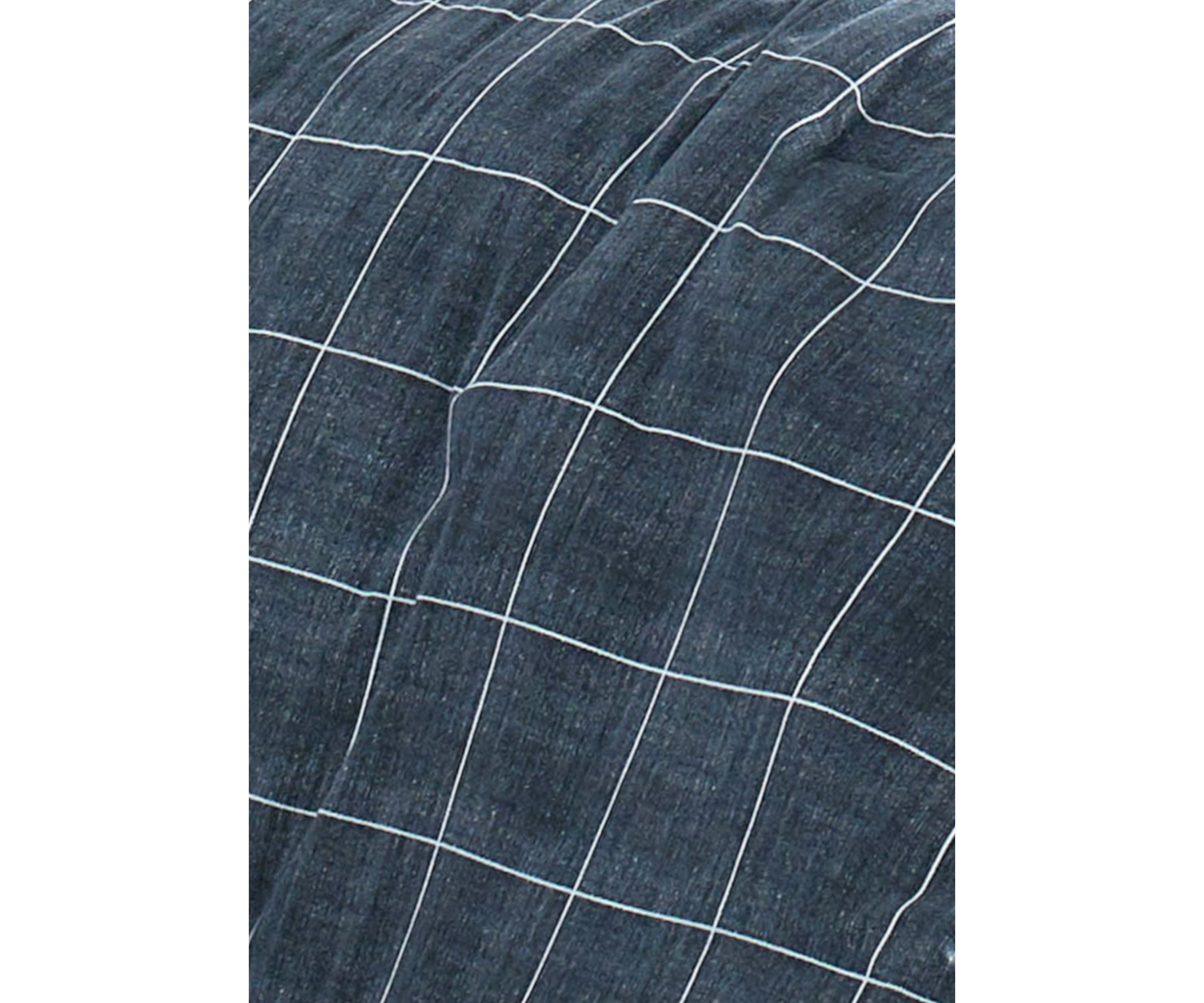 Holden Grid Cotton Duvet Cover Set
