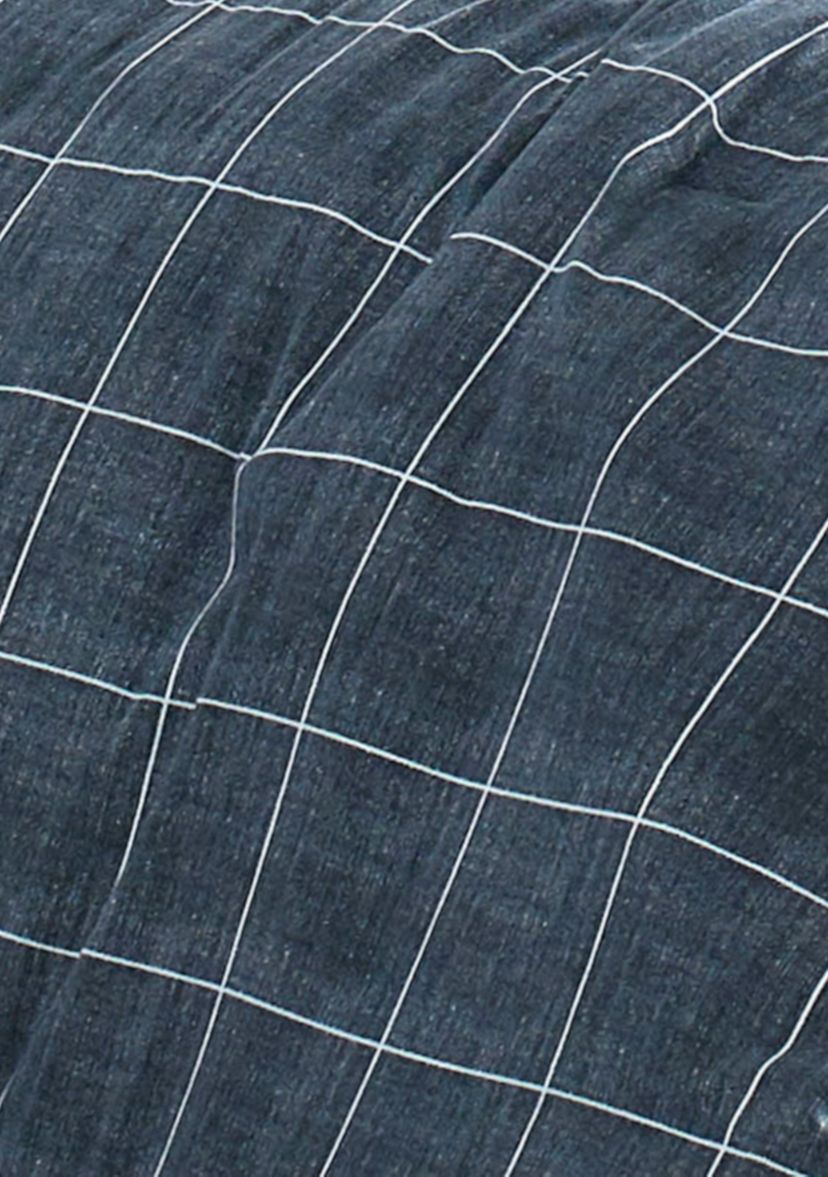 Holden Grid Cotton Duvet Cover Set