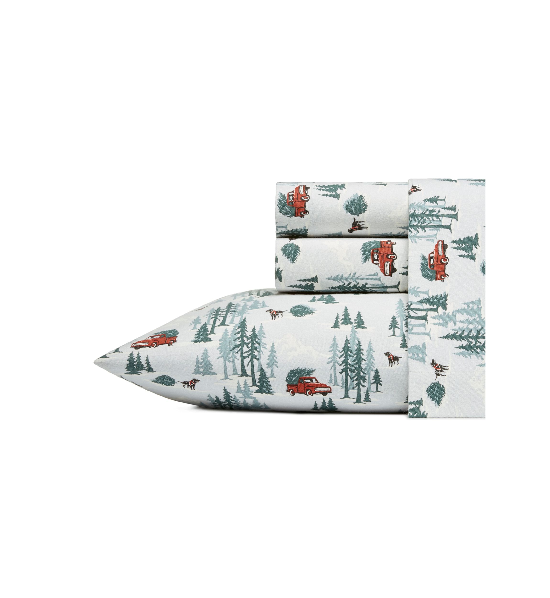 Tree Farm Flannel Sheet Set