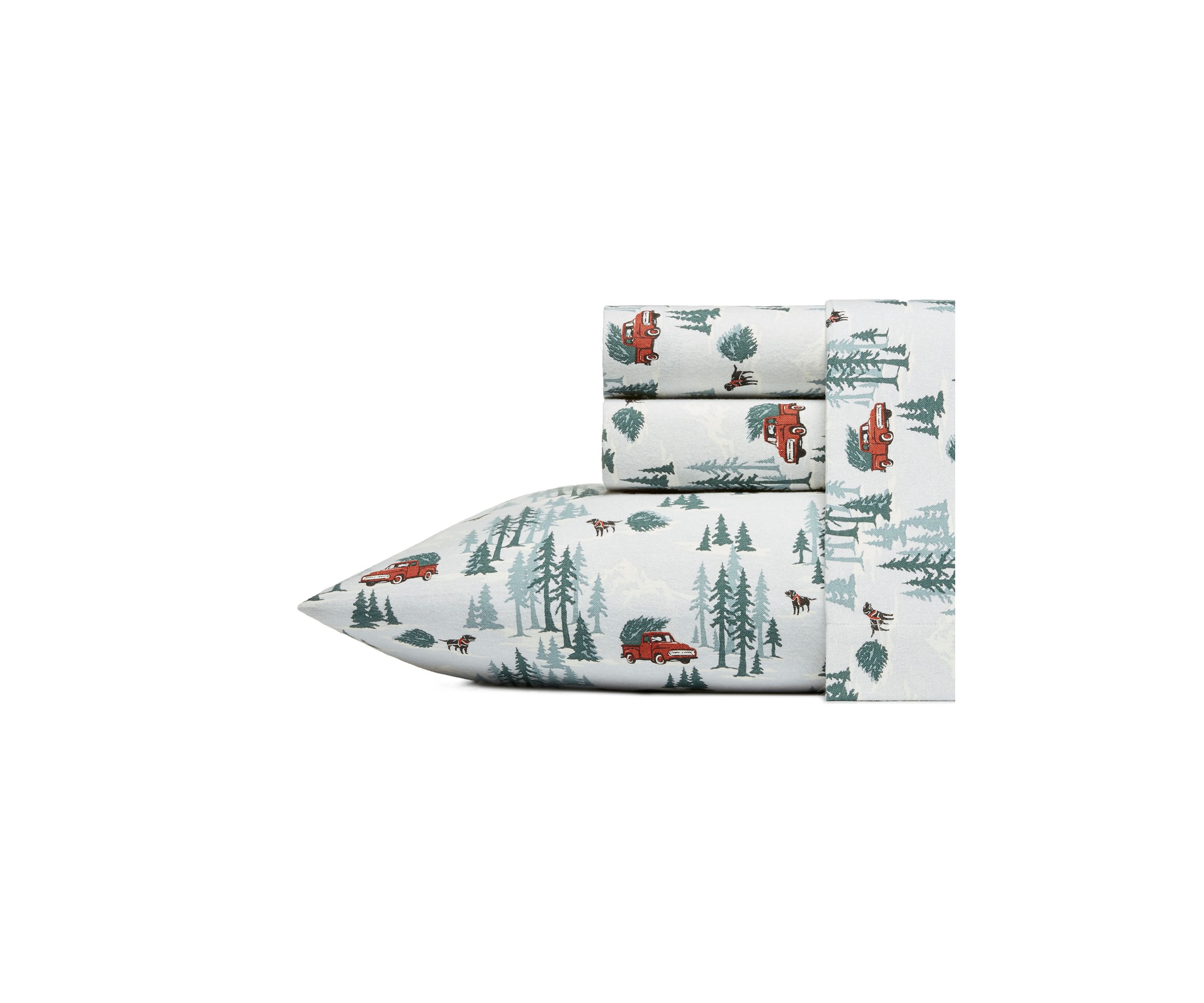 Tree Farm Flannel Sheet Set