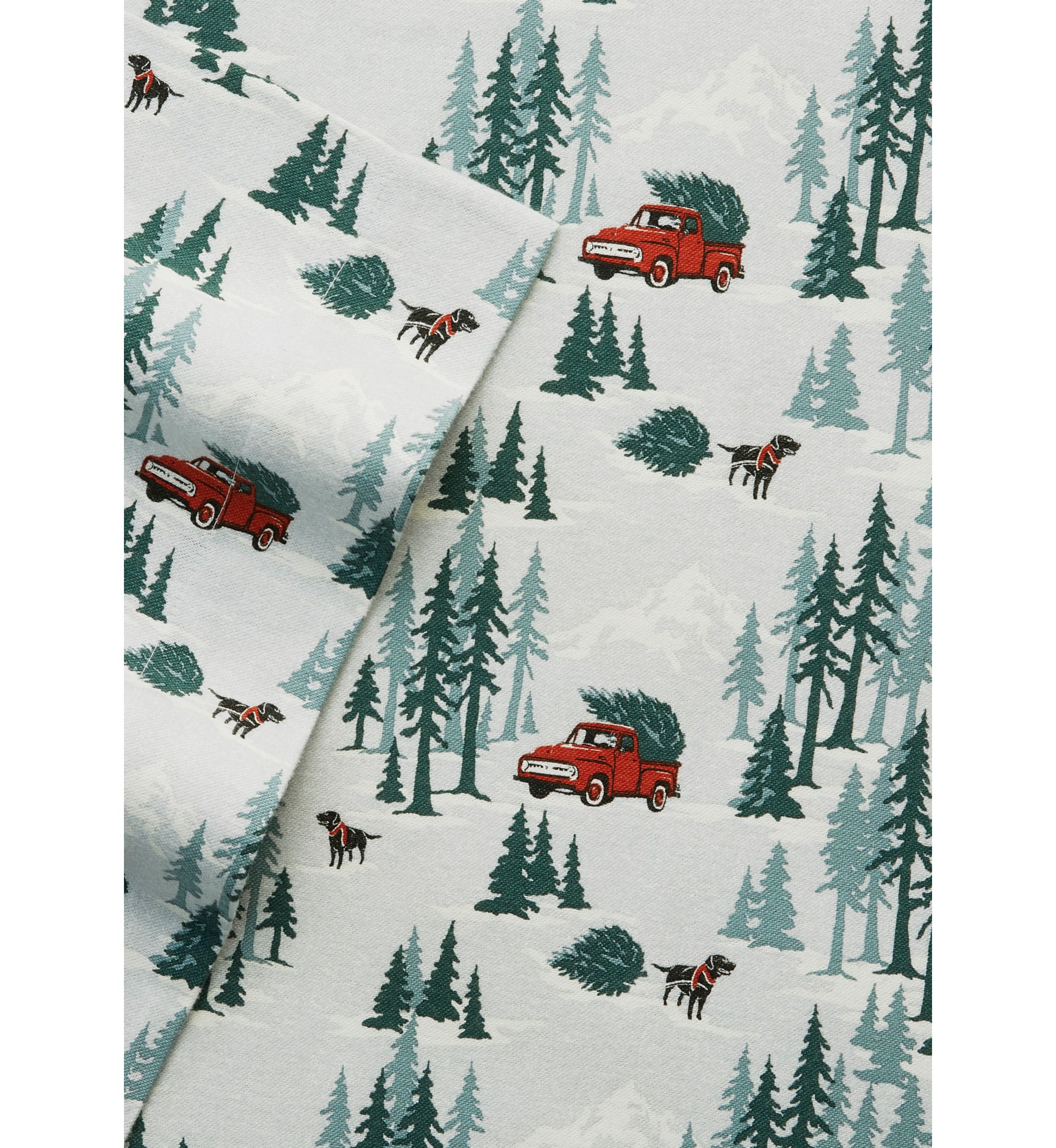 Tree Farm Flannel Sheet Set