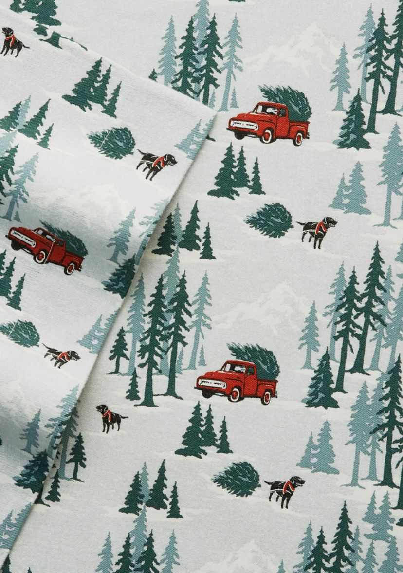 Tree Farm Flannel Sheet Set