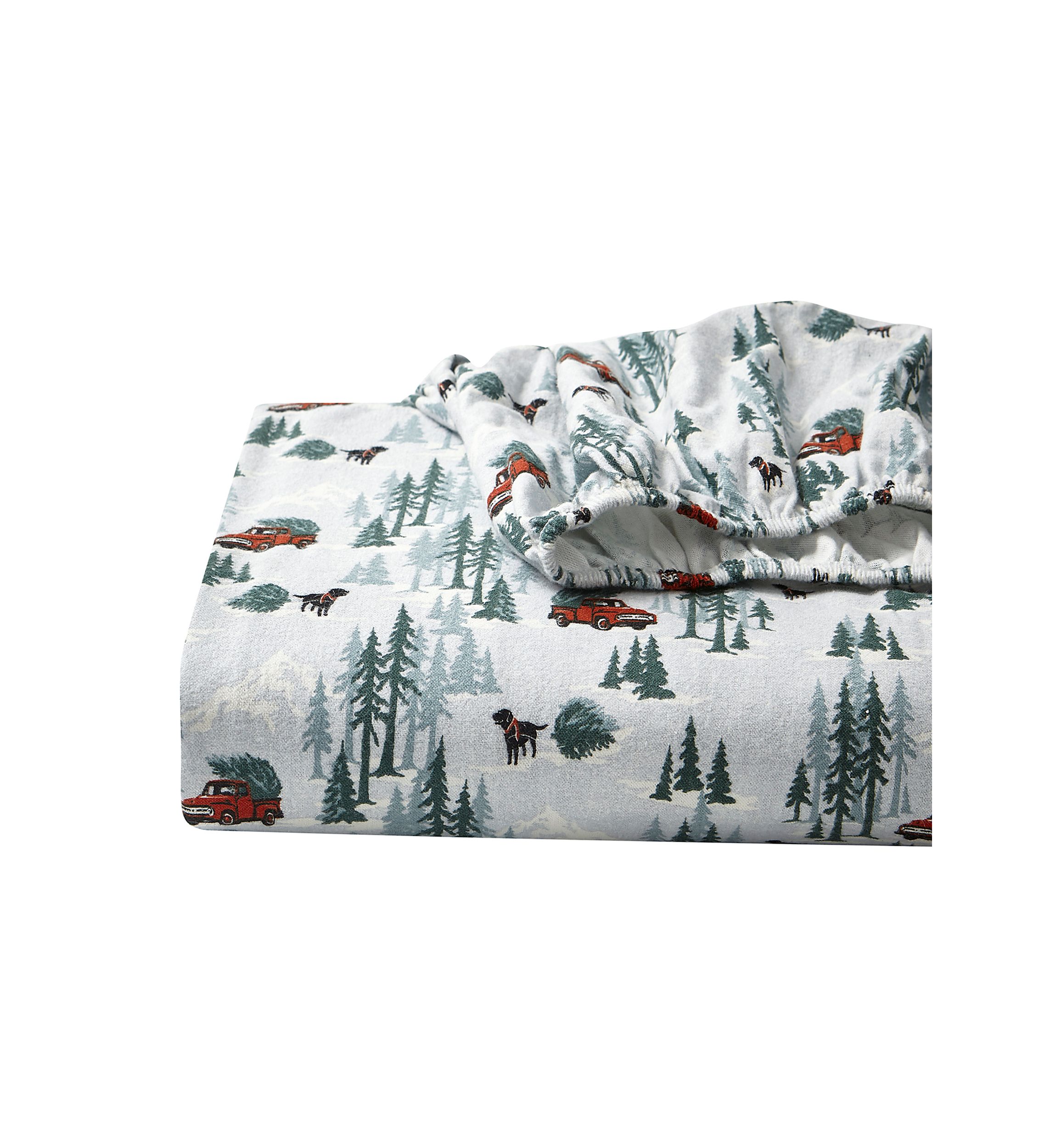 Tree Farm Flannel Sheet Set