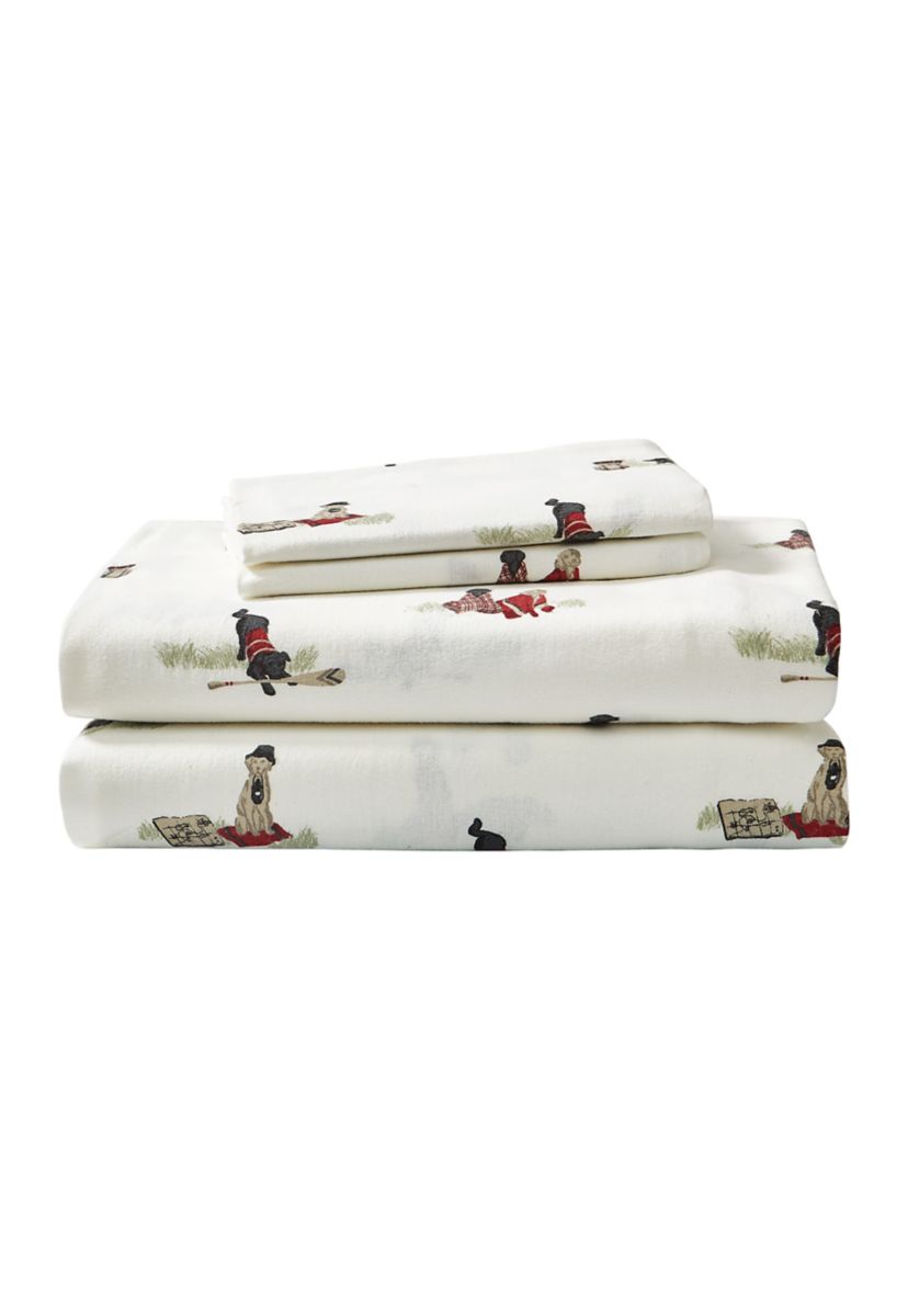 Retriever Adventure Flannel Sheet Set