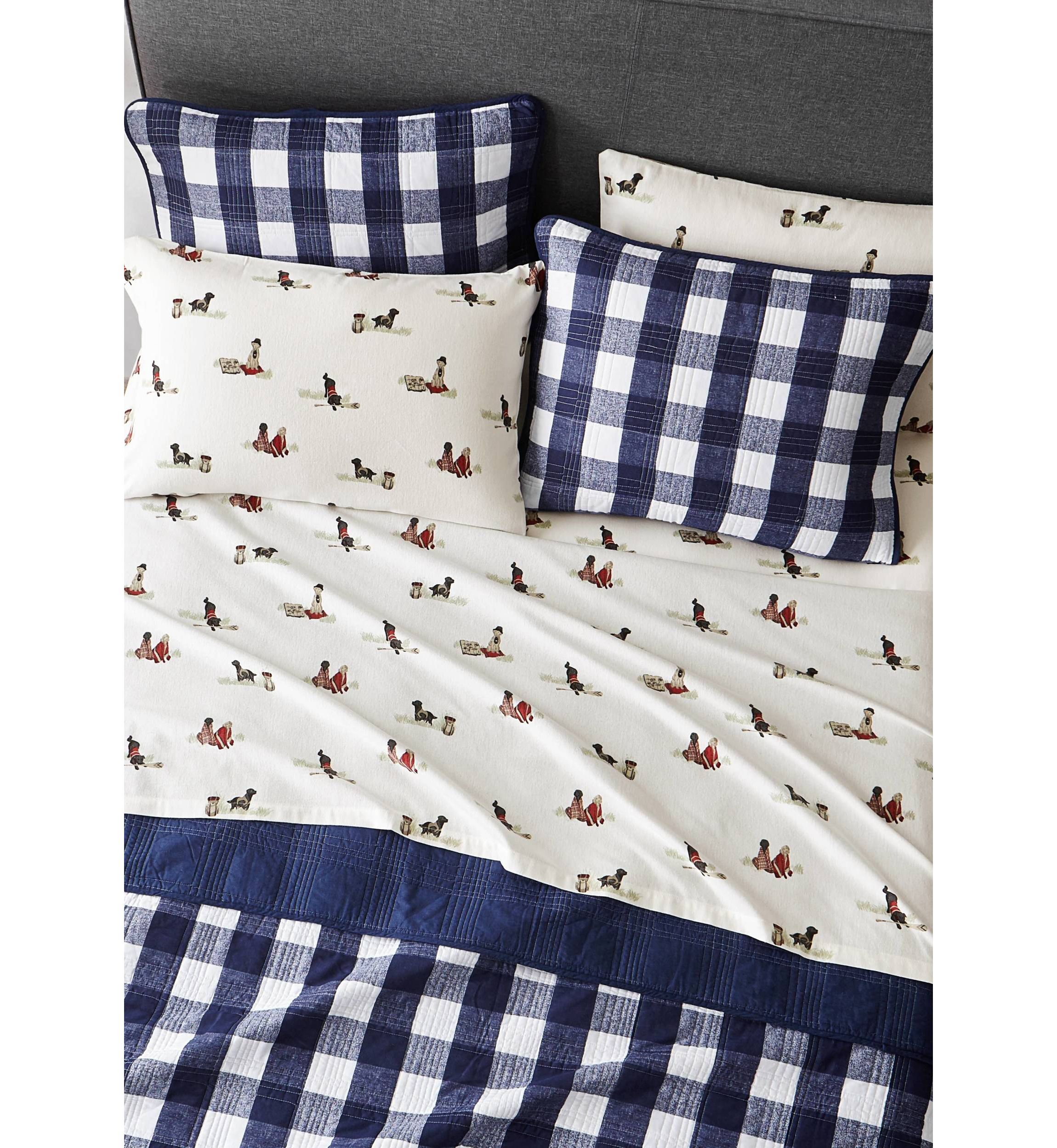 Retriever Adventure Flannel Sheet Set