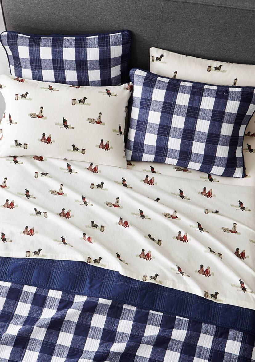 Retriever Adventure Flannel Sheet Set