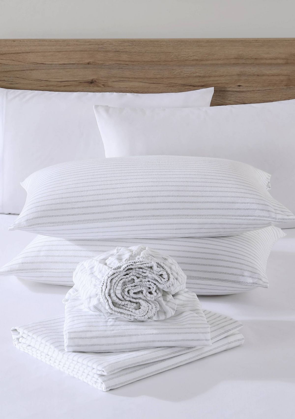 Trail Stripe 4-Piece Cotton Flannel Sheet Set