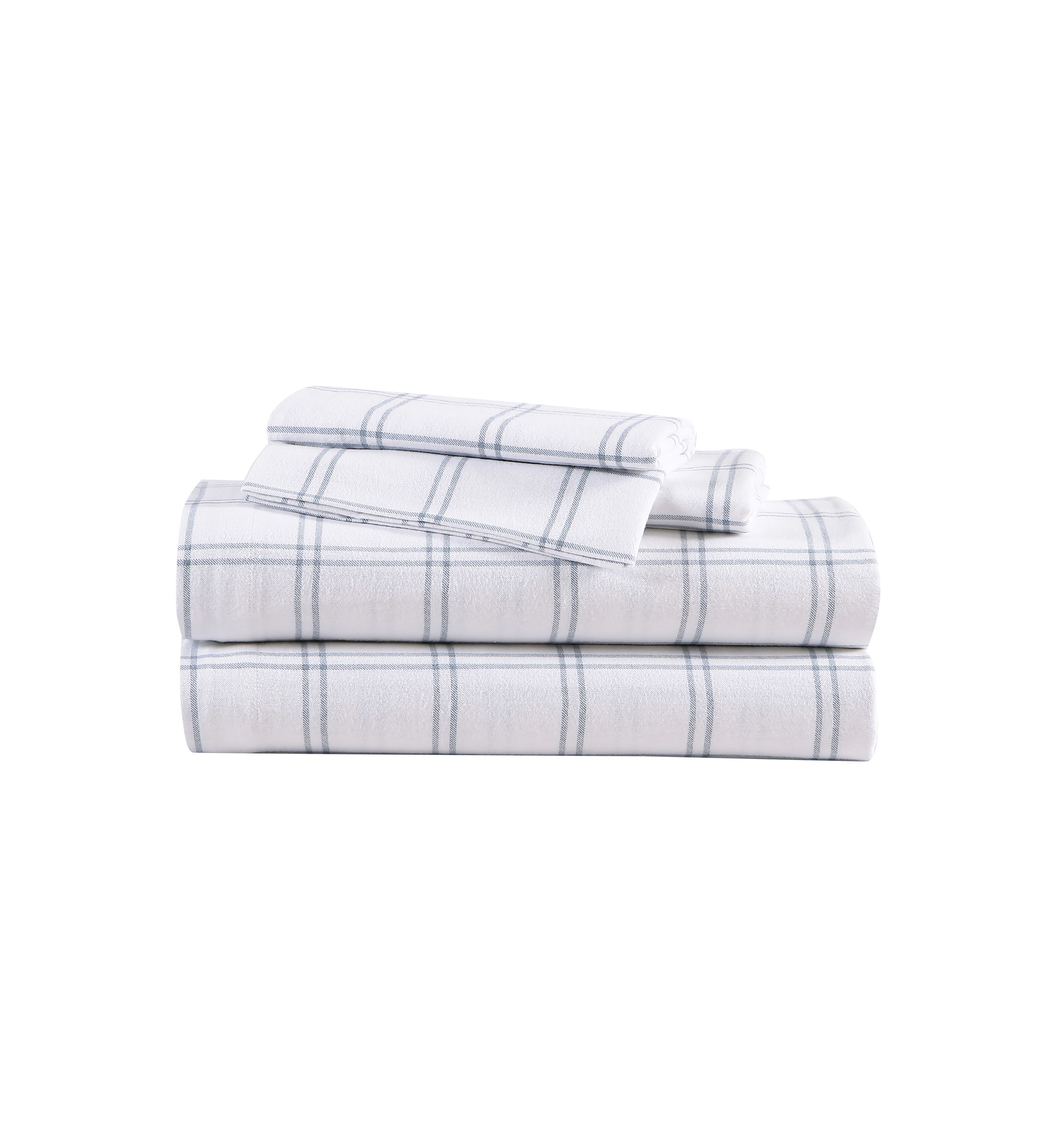Westridge Plaid 100% Cotton Flannel 4 Piece Sheet Set