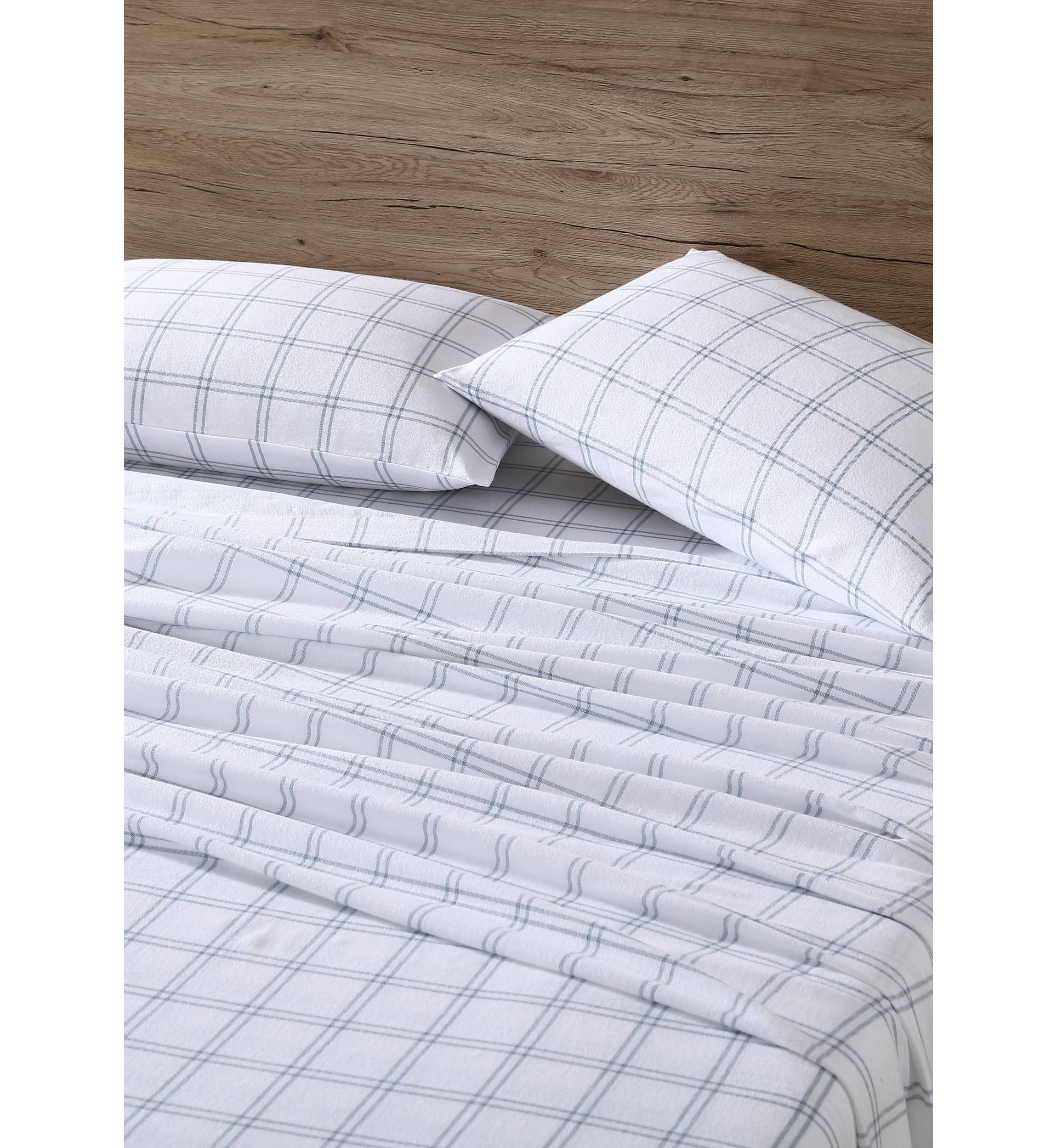 Westridge Plaid 100% Cotton Flannel 4 Piece Sheet Set