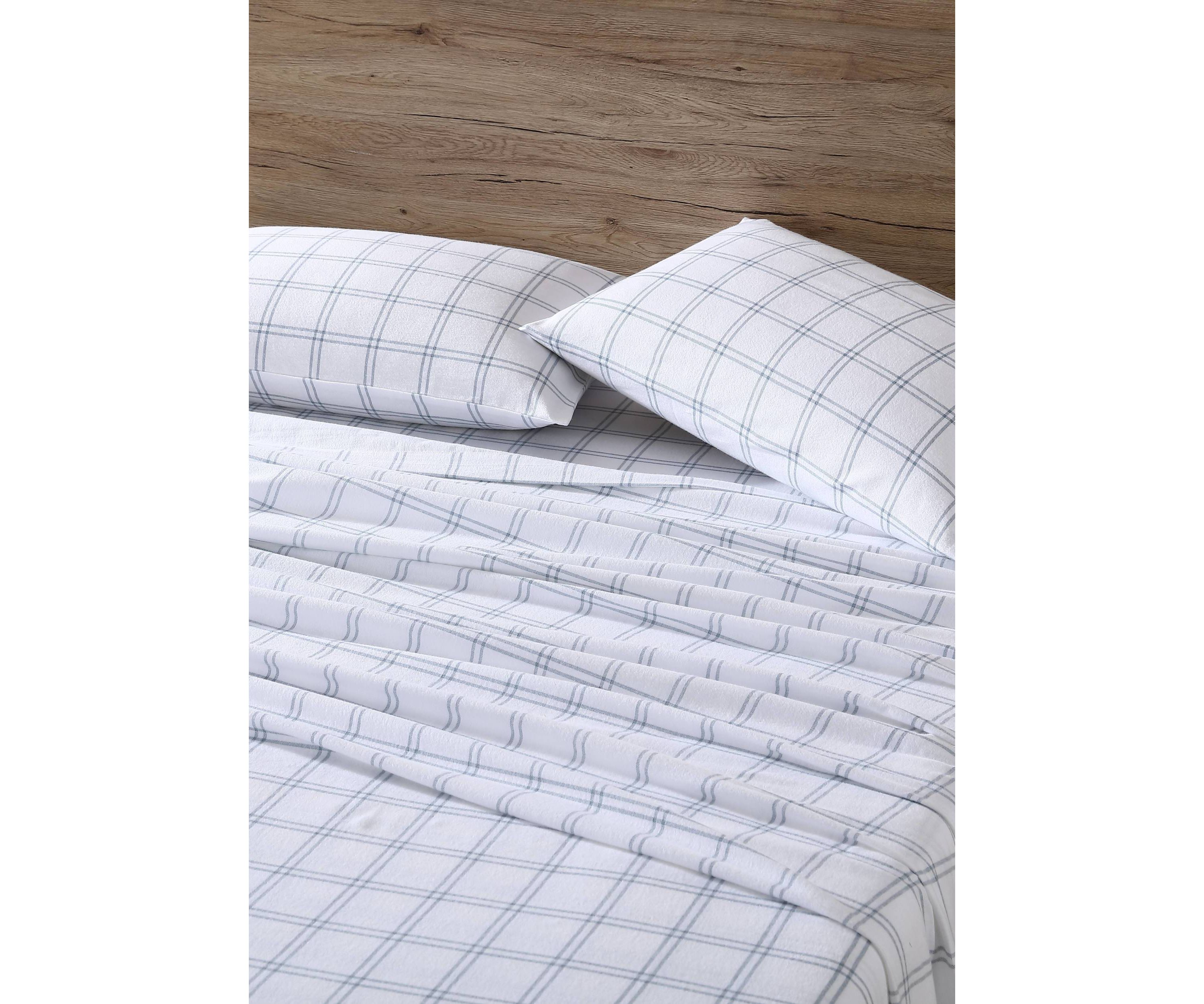 Westridge Plaid 4-Piece Cotton Flannel Sheet Set