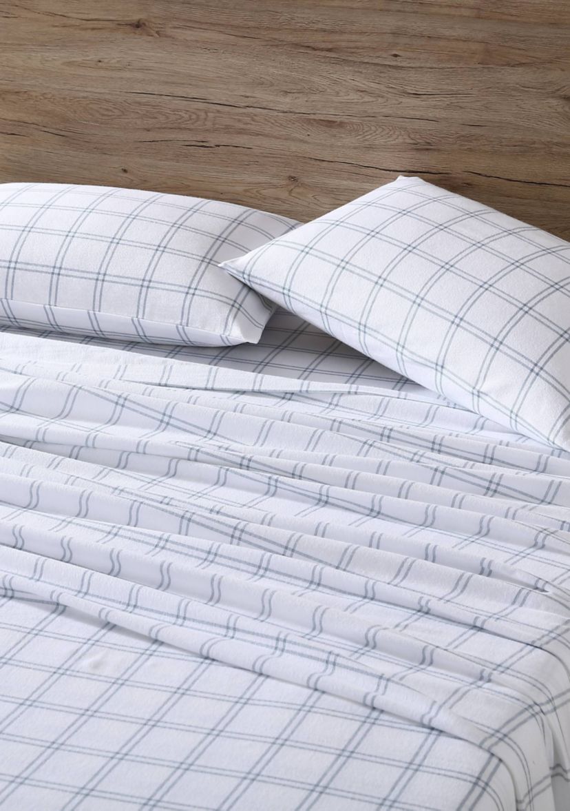 Westridge Plaid 4-Piece Cotton Flannel Sheet Set